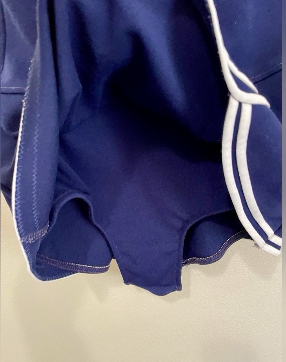 Vtg Swimsuit 60s 70s Rare Blue And White Measurements In Pictures Retro pinup