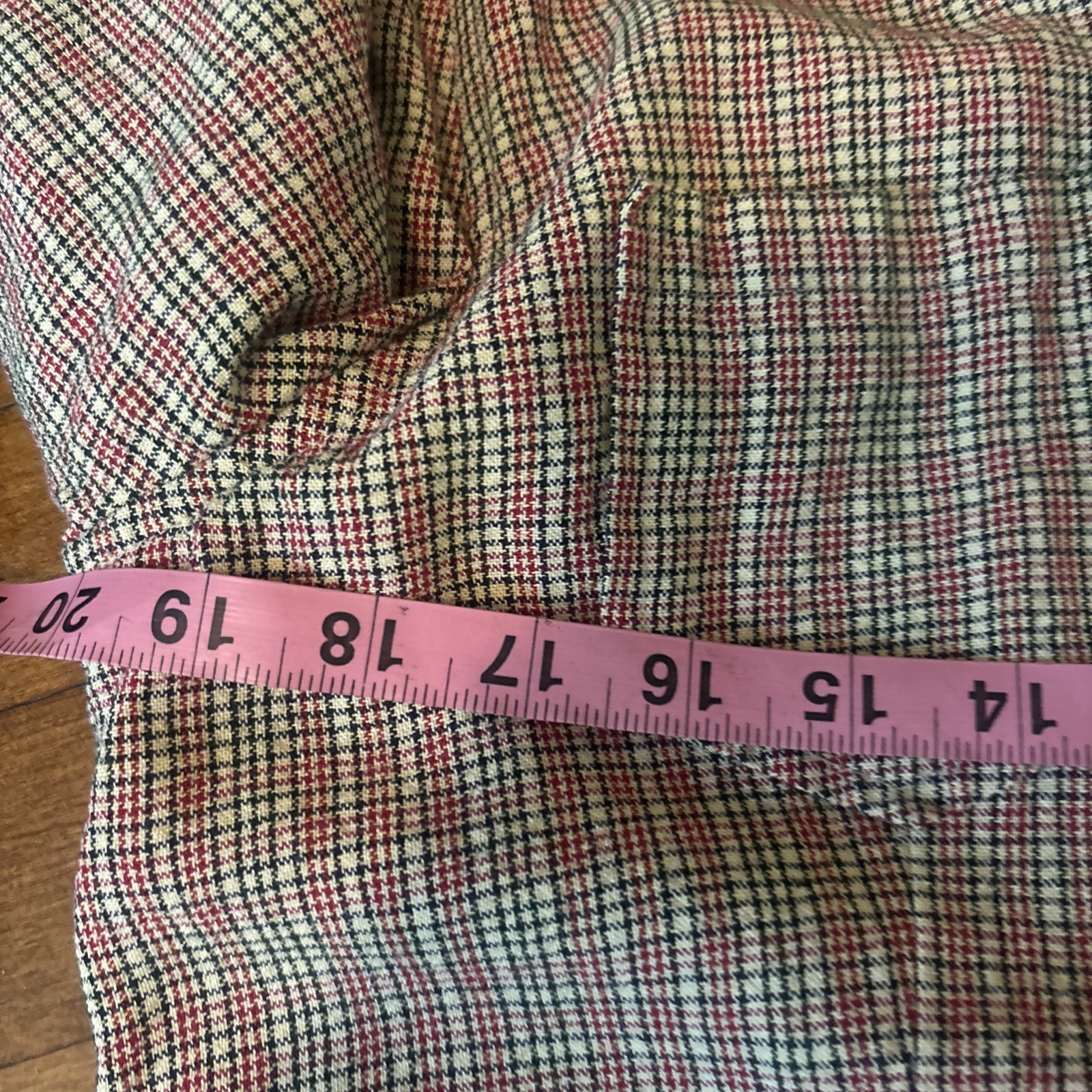 Vintage 70s Elandale Plaid Button Down Shirt And Skort Set Size M 10 30% Linen