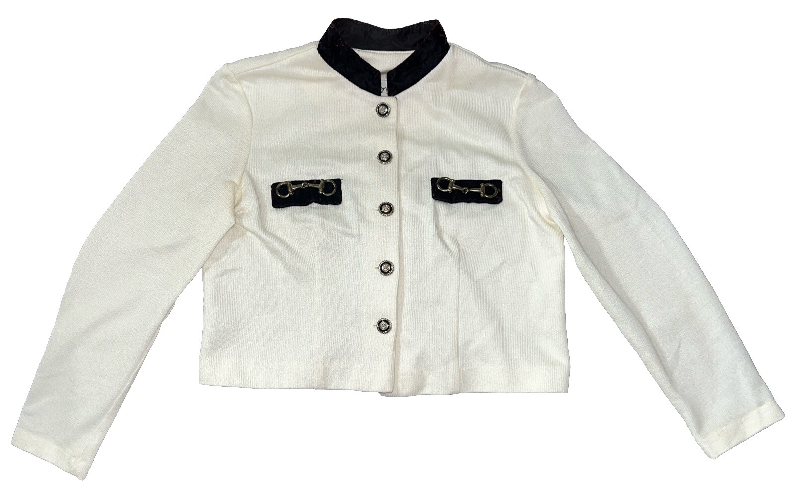 Vintage 70s Jeffrey & Dara By Linda Hurley & Evelyn Socias Jacket Size 12 Knit