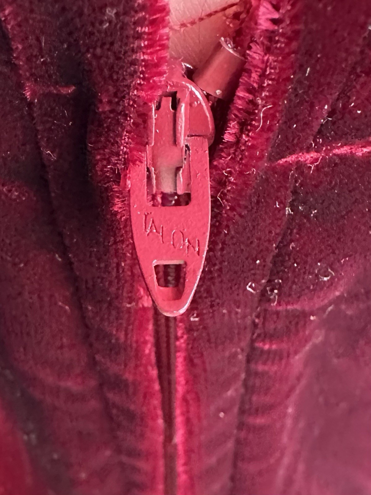 Vintage 90s Handmade Wine Burgundy Red Velvet A-line Dress XS Whimsigoth