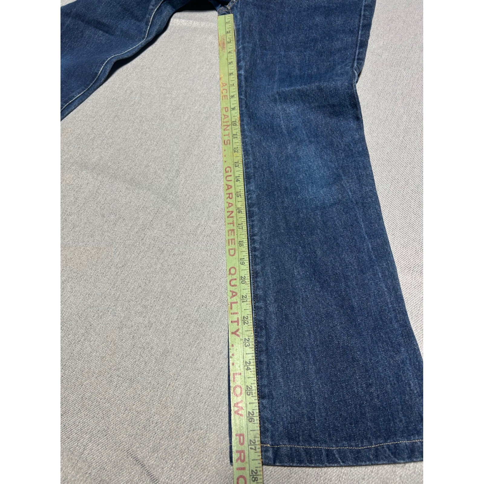 Tommy Jeans Denim Pants Women 5/32 Blue Boot Leg Dark Wash Vintage
