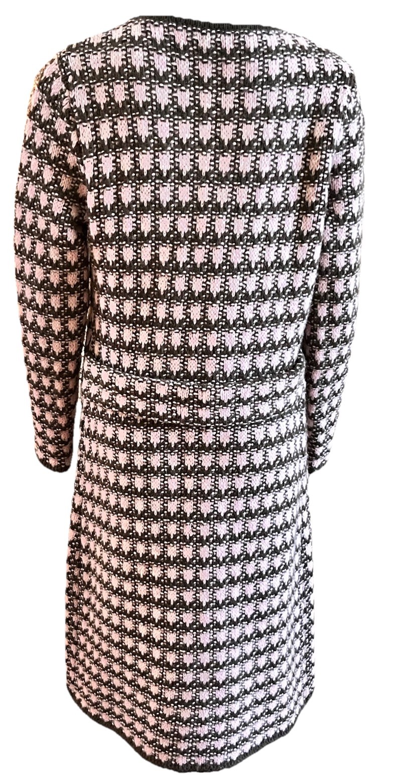 UNITED COLORS OF BENETTON VTG Y2K Size M 6-8 Pink Brown MIDI Coat Dark Academia