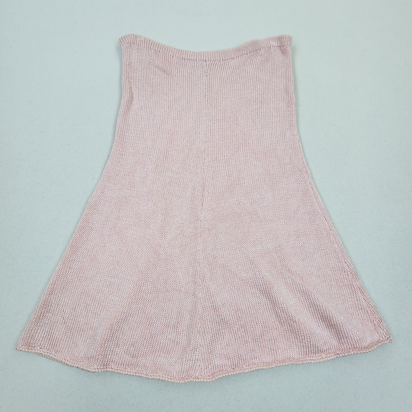 Vtg 80s DACANI Pink Knit Skirt Sweater Set Rhinestones Angora Shoulders Beaded