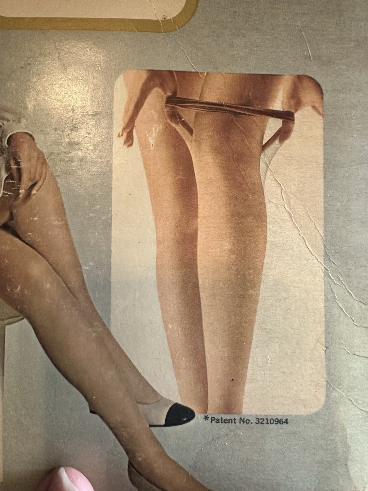 New Vintage Sears Cling-Alon Ultra Sheer Mesh Knit Stockings Mocha Size B
