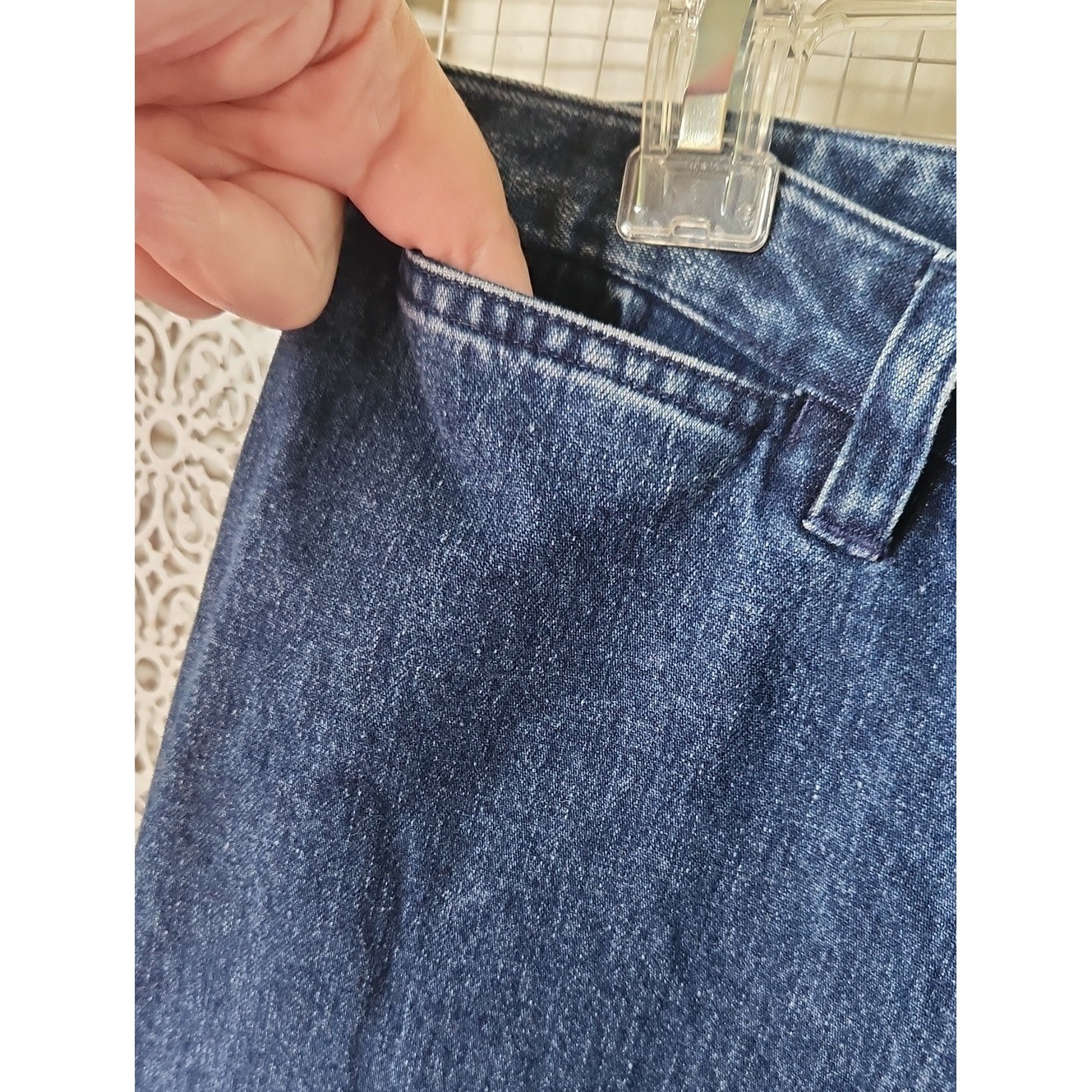LRL Gold Crest Ralph Lauren Jeans sz 12 Denim Wide Leg Mom 90s Y2K