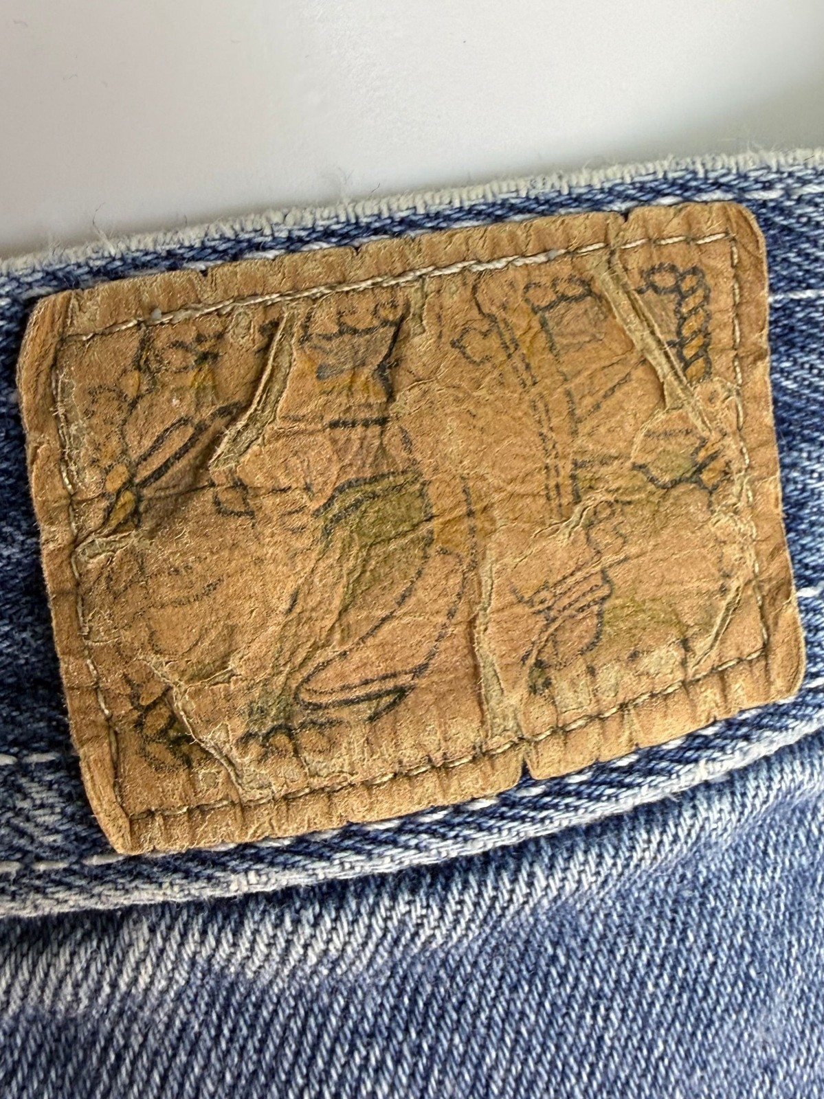 Vintage 1970s Blue Jeans, High Rise, Straight Leg, Best Made Togs Size 0, 25″x33