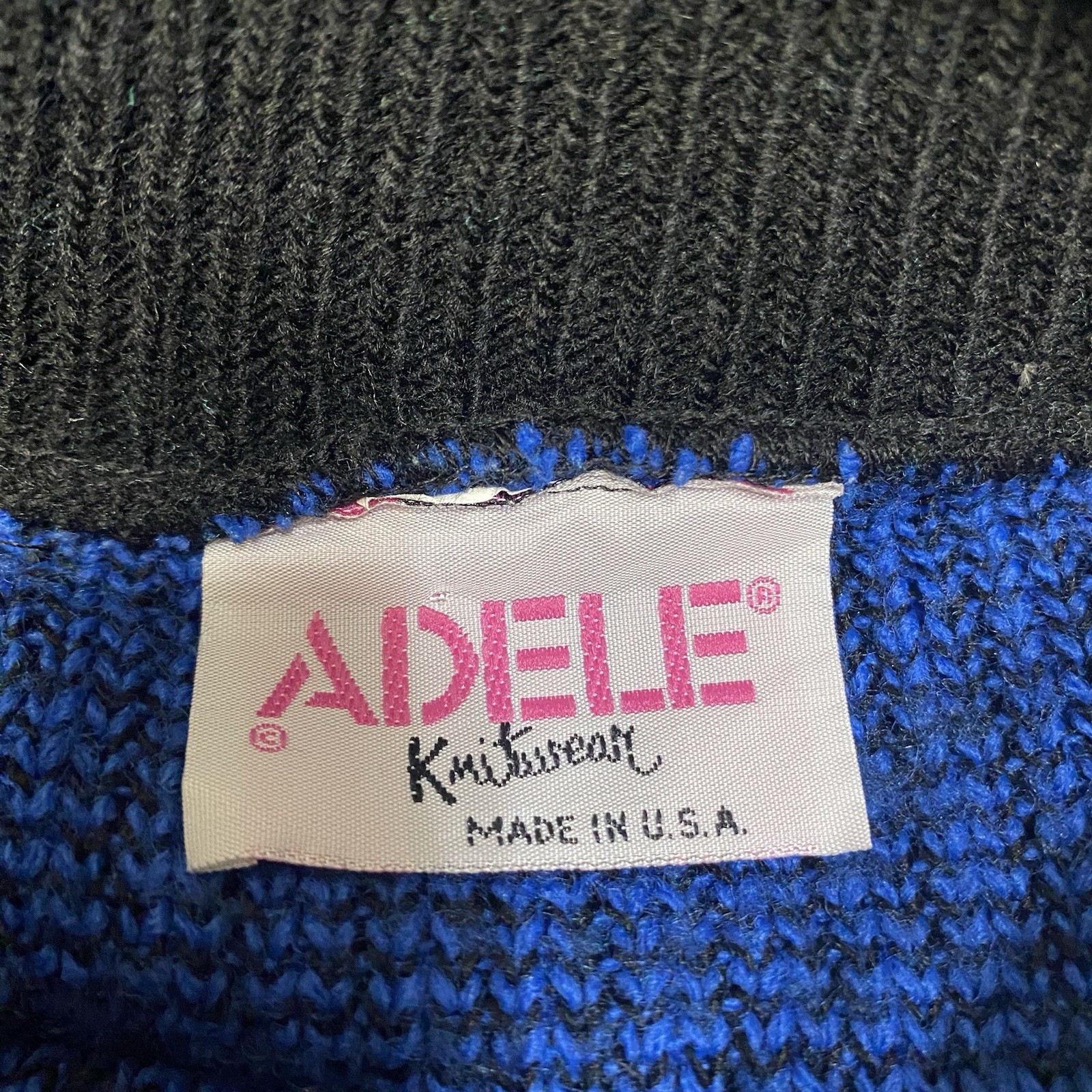 Vintage Adele Knitwear Women’s Sweater Teddy Bear Pullover 1980s 80s