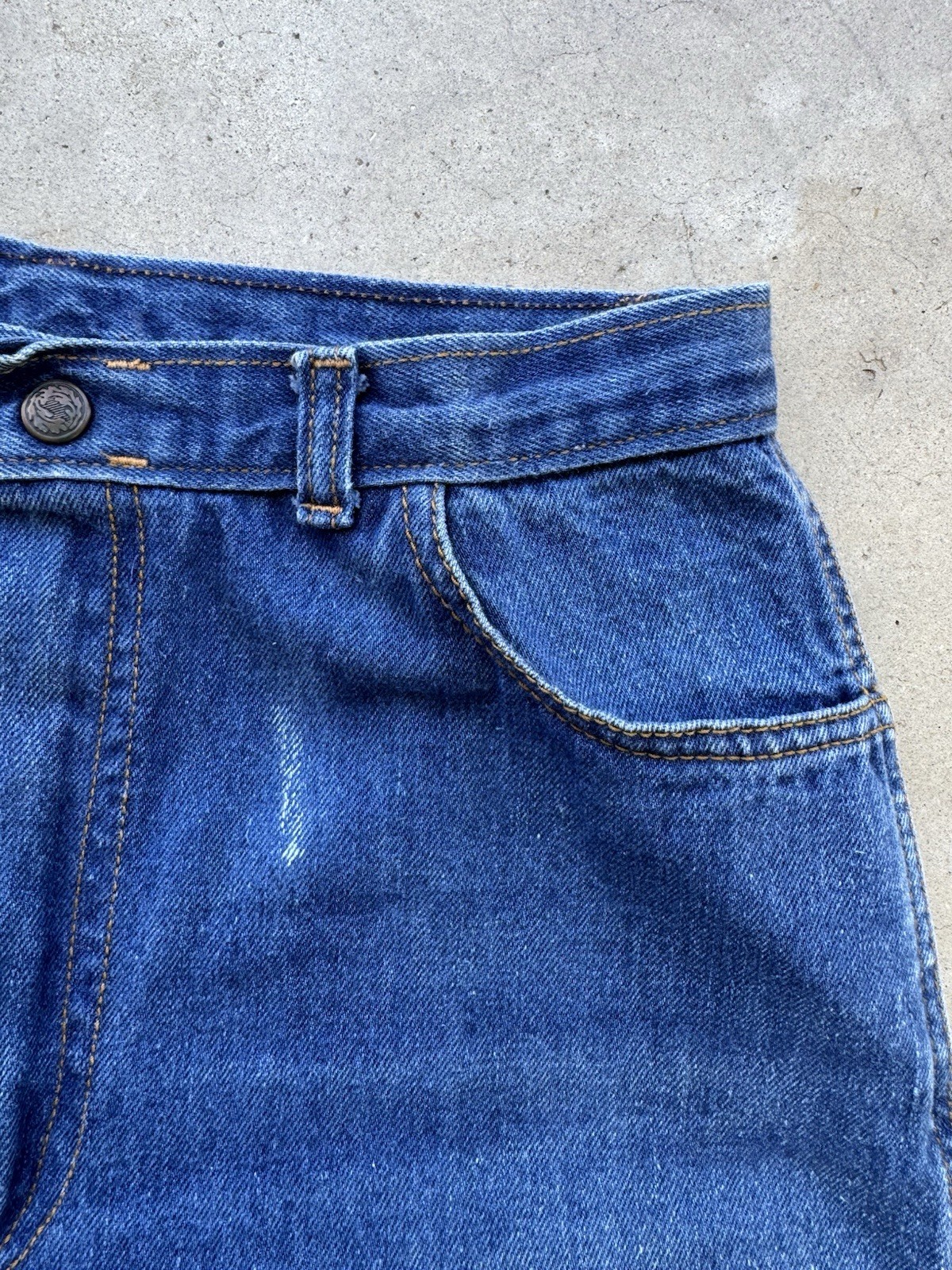 70s Vtg Jean Michele Paris Western Cowgirl Denim Jeans W 27 L 30 Embroidered