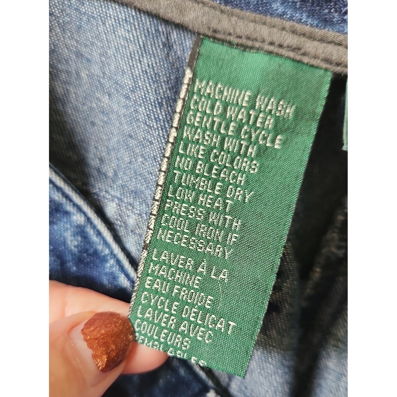 LRL Gold Crest Ralph Lauren Jeans sz 12 Denim Wide Leg Mom 90s Y2K