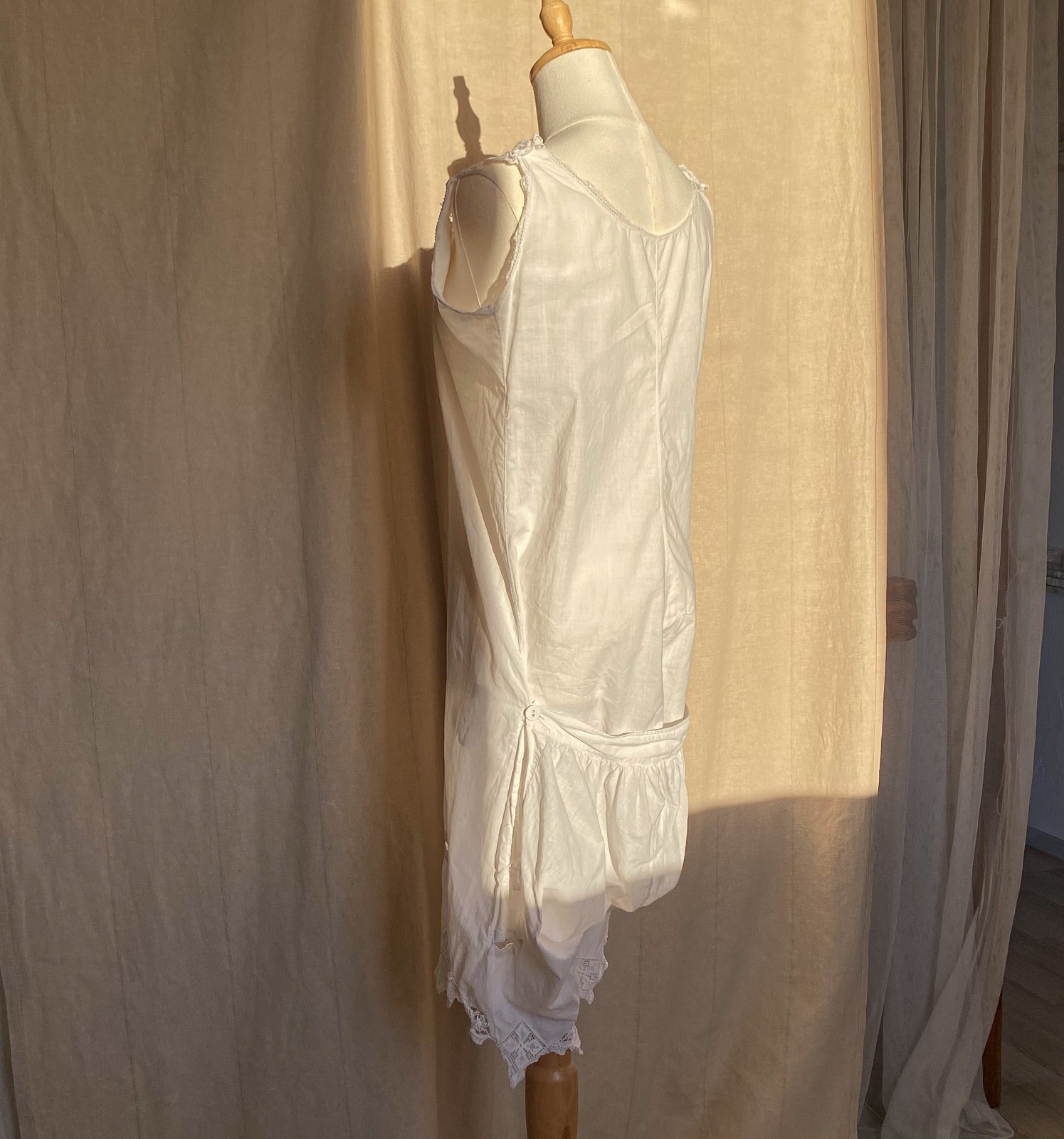 Authentic Edwardian Antique White Linen Lace Lingerie 1905-1912