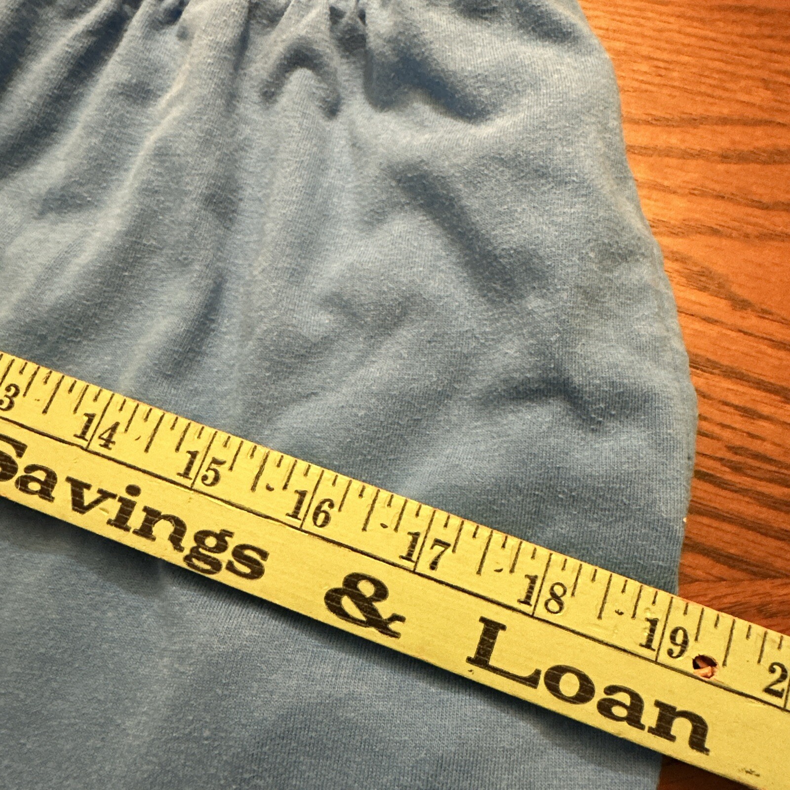 Vintage Light Blue Stretch Waste Capri Pant Two Pockets Blair Size Small