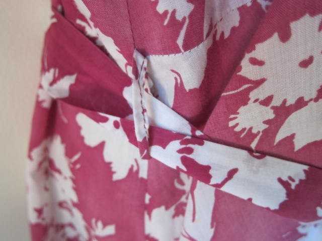 Aunt Lucy’s VTG 1930’s Pink Floral Handmade Day House Dress Belted~Pockets~Sz L