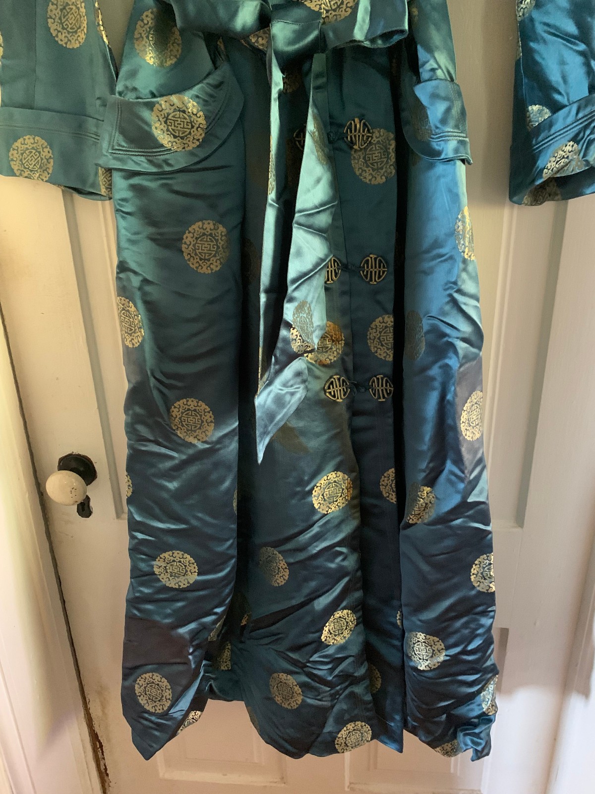Vintage 1930’s Ying Tai Ltd Peninsula Hotel Hong Kong Silk Robe Dressing Gown M