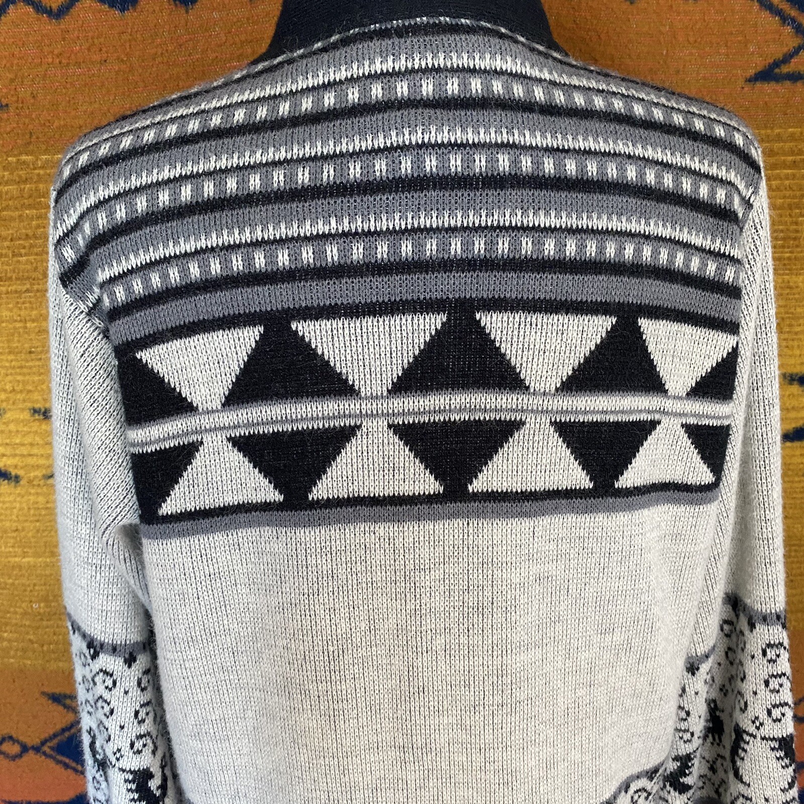 Vintage Billie Jo Winter Open Cardigan Sweater. S/M. USA. Early 80’s. Kimono.