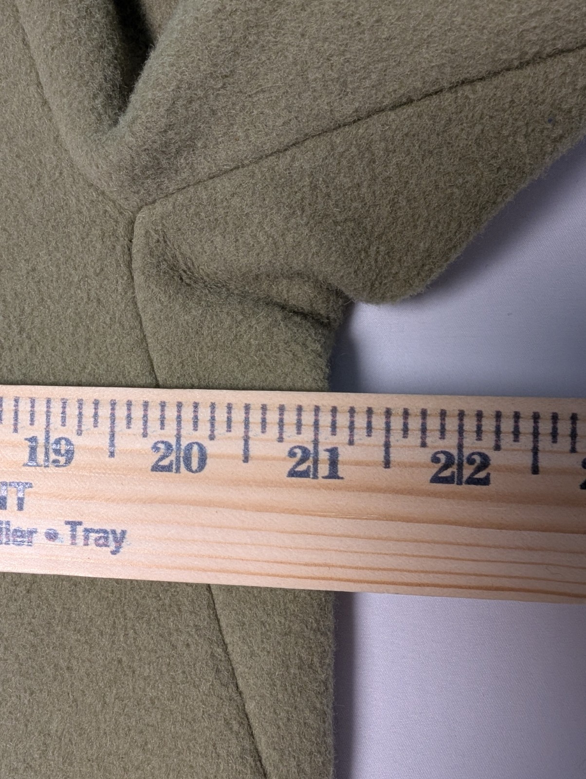 Vintage 100% Cashmere Car Coat Fern Jade Green Size 12-14 Large NOTES!