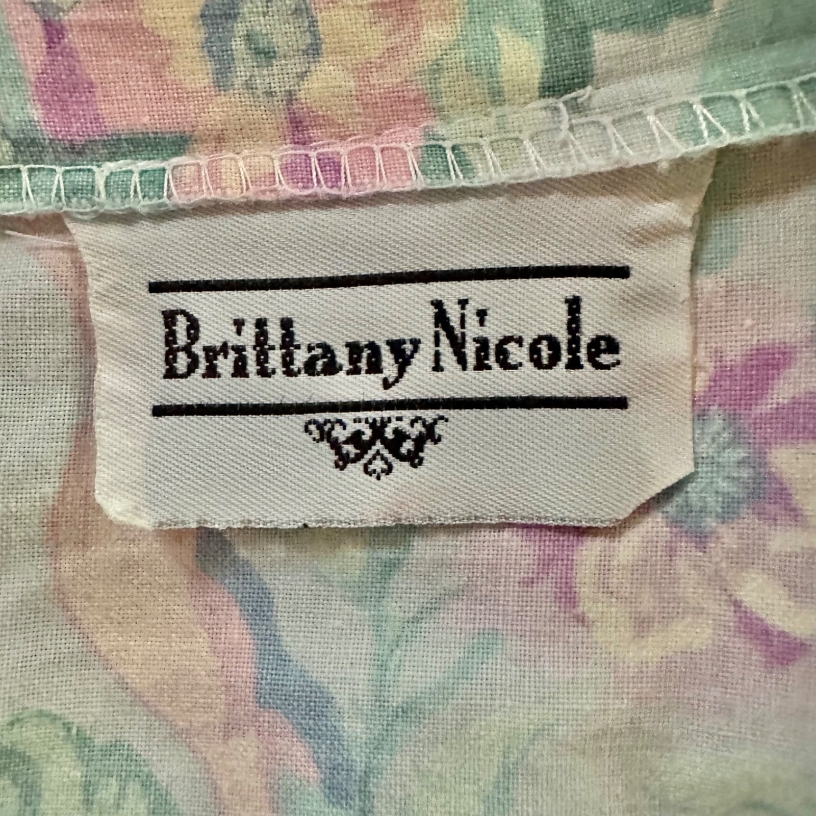 Vtg 1980s Off-Shoulder Baroque Floral Print Fit Party Dress Cottagecore L Volup