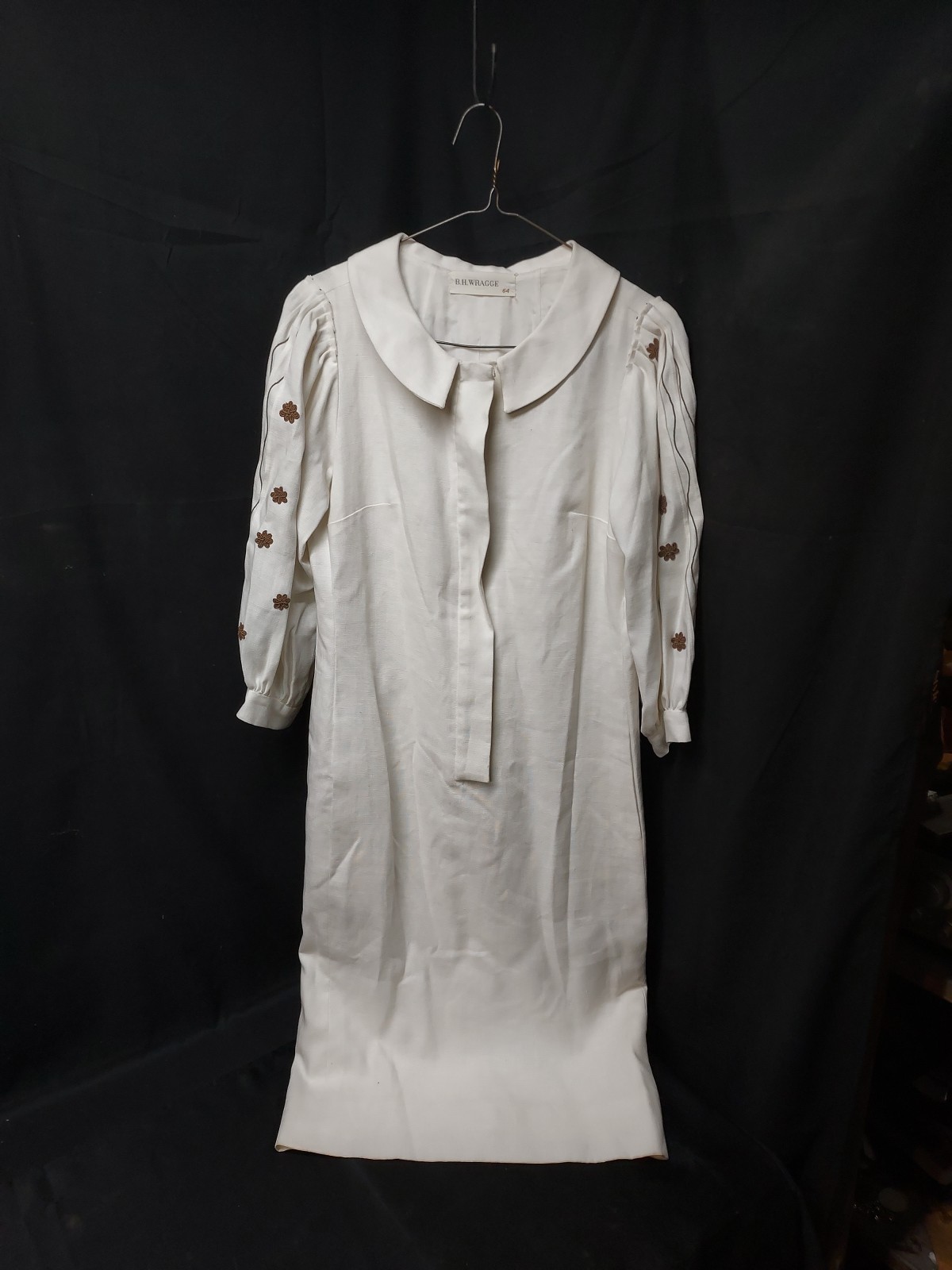 Vintage B. H. Wragge 1964 Mini Mod Dress 42″ Front Zip