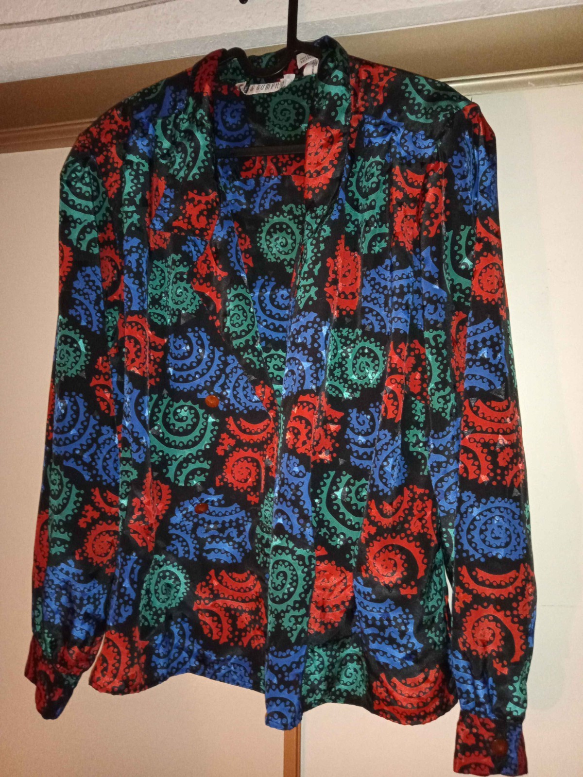 SK and Company Vintage New Wave Blouse, 1980s