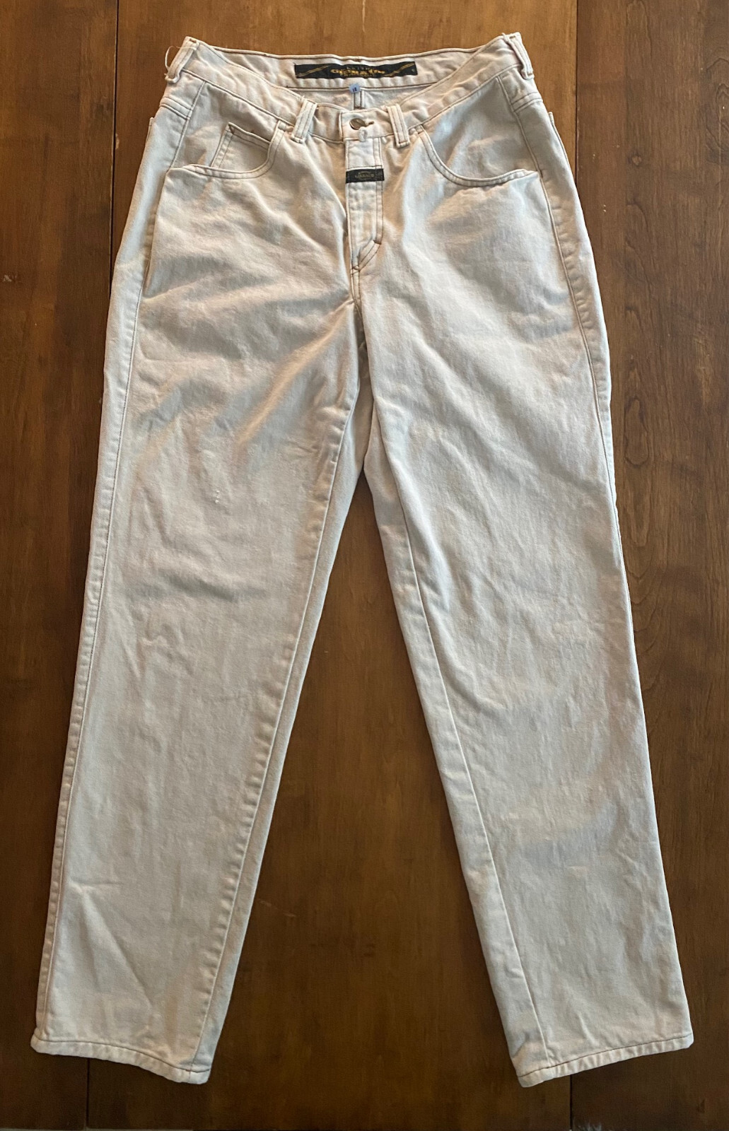 Vintage GIRBAUD Jeans from Marithe Francois Girbaud TAN CREAM Size 31