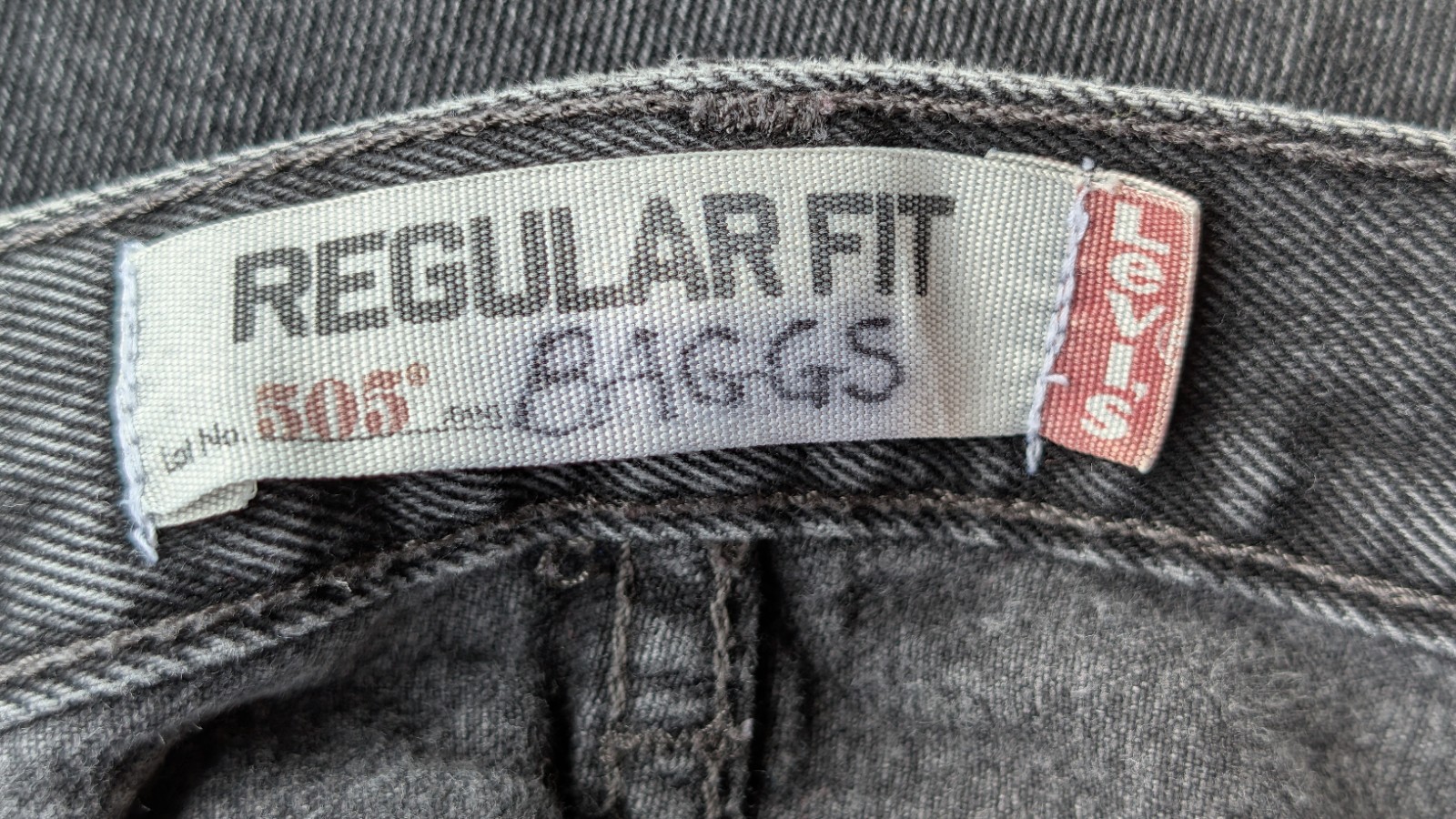 Vintage Levis 505 Regular Fit Unisex 28×33 Black