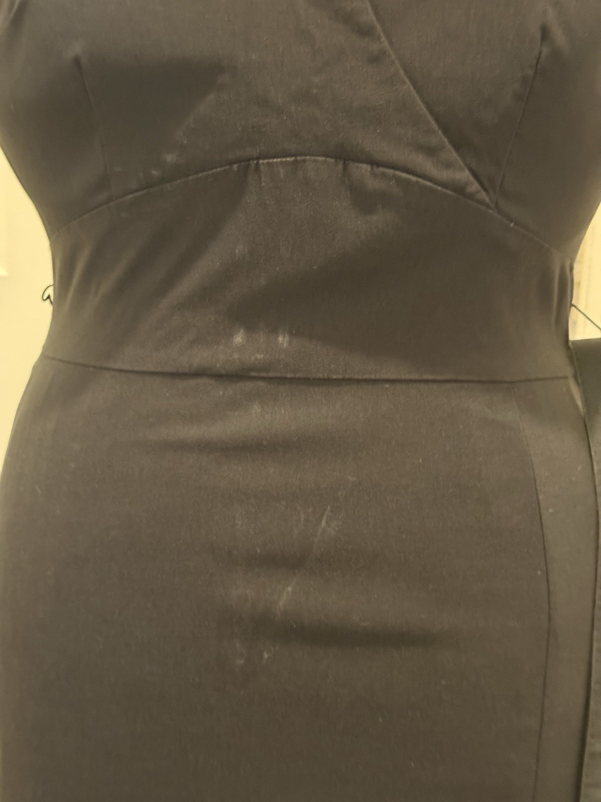 Women’s Early 2000’s Stop Staring! Size XL Black Sheath Dress With Belt