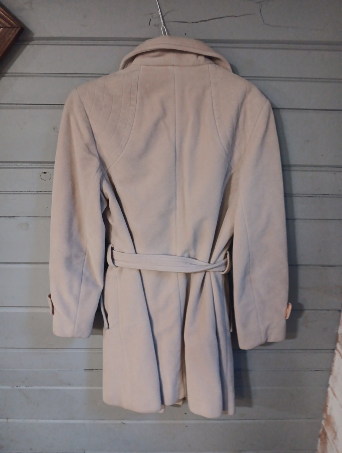 Vintage Juli De Roma Coat Size 14 Beige Cashmere