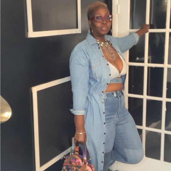 Bonnie Strauss Vintage denim dress S