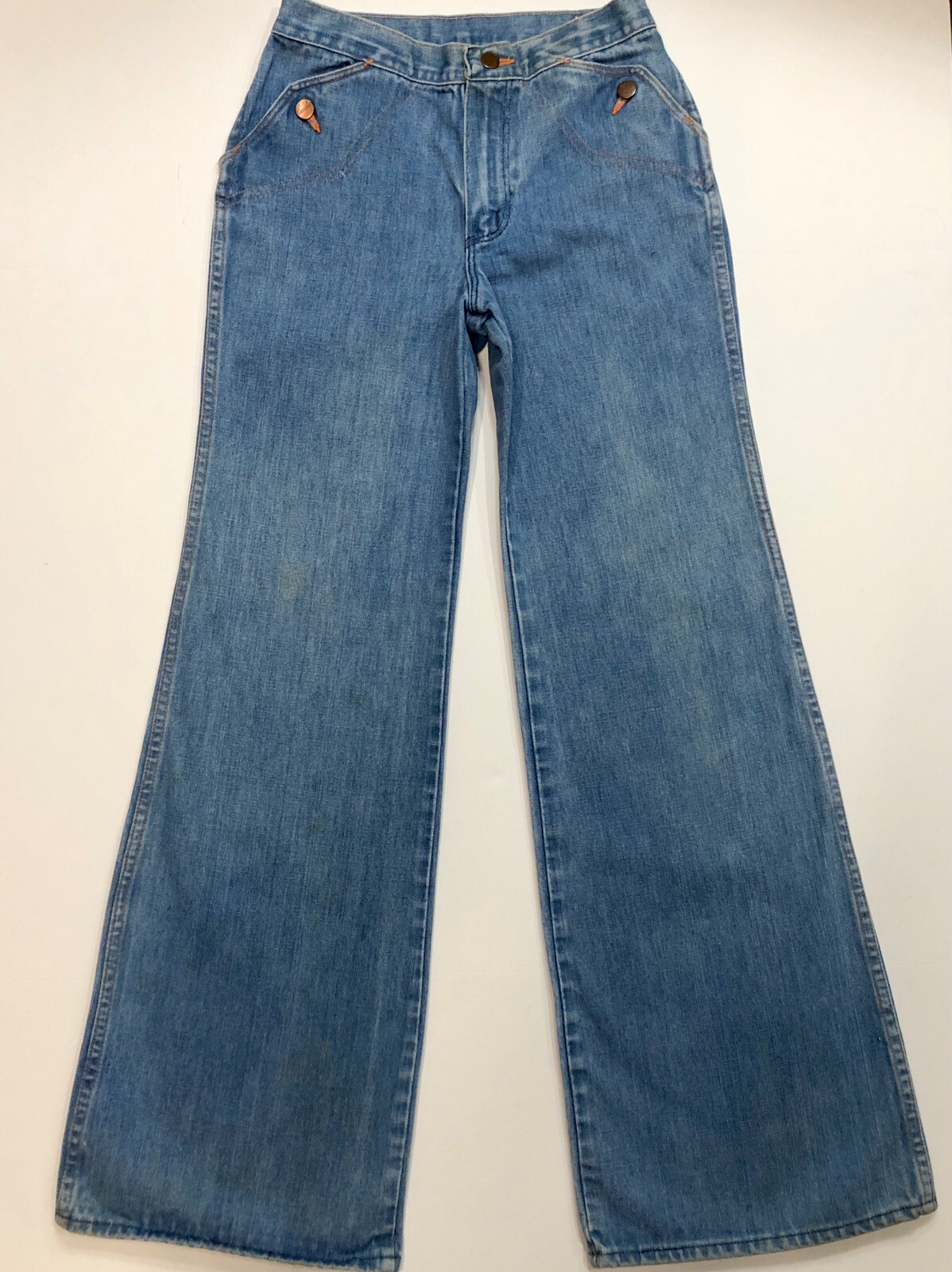 Vintage 70s Wrangler Jeans Women’s 9/10 Sanfor Set Flare Leg High Waist 27×32