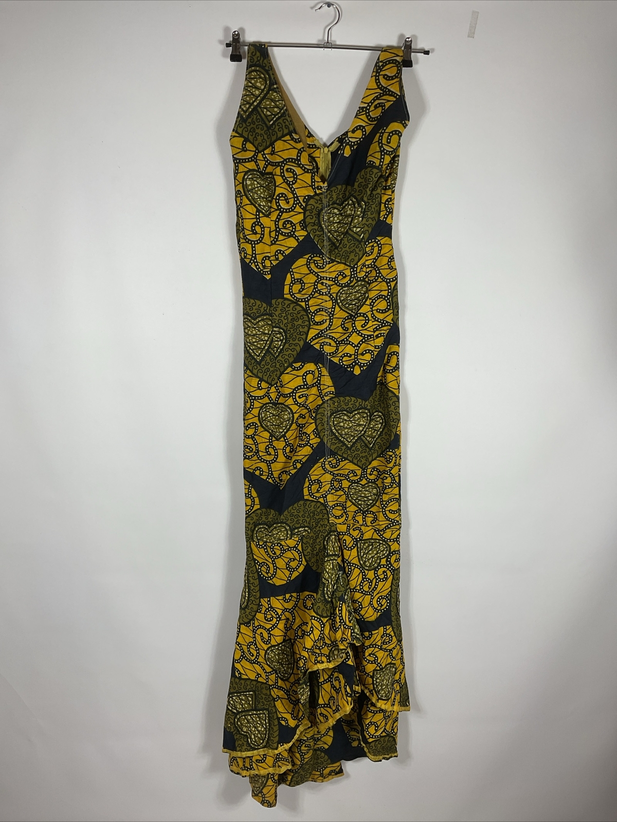Vintage 60s Hawaiian Dress Womens Sz M Psychedelic Floral Aloha Tropical Mermaid