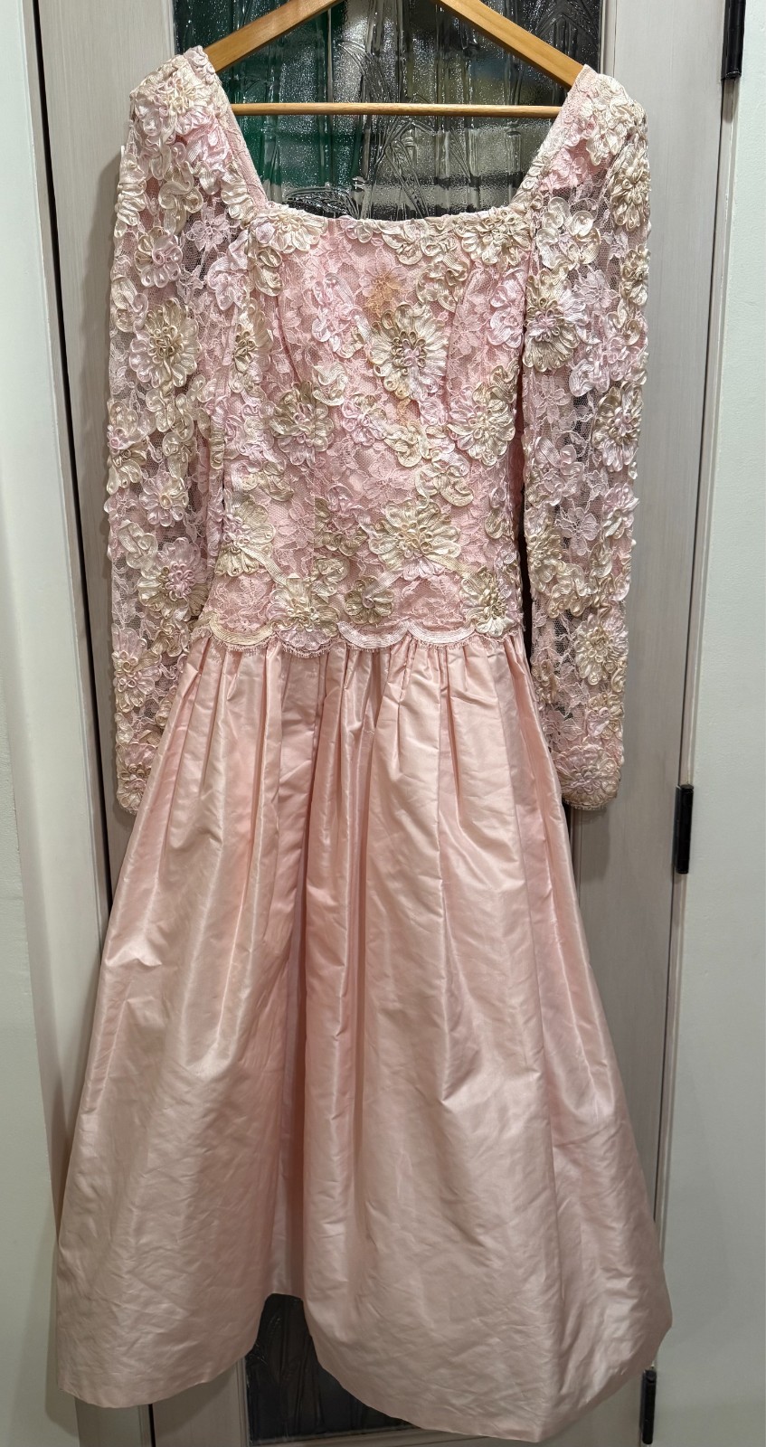 Vintage Ricco Antonio size 1 Beverly Hills Couture Silk and Ribbon Dress Saks