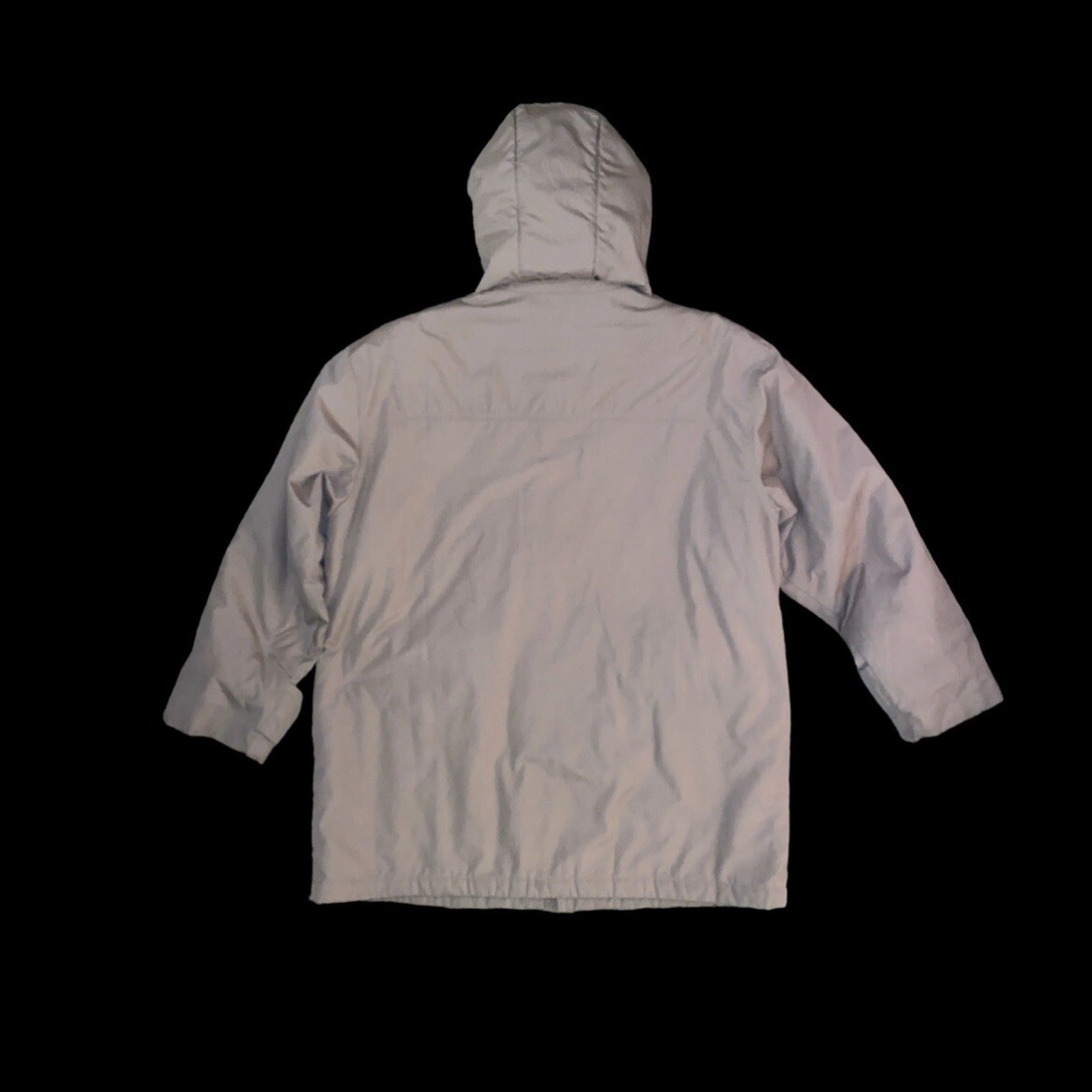 Vintage 80s London Fog Oversized Tan Parka Snow Coat Size 16 Made in Taiwan ROC
