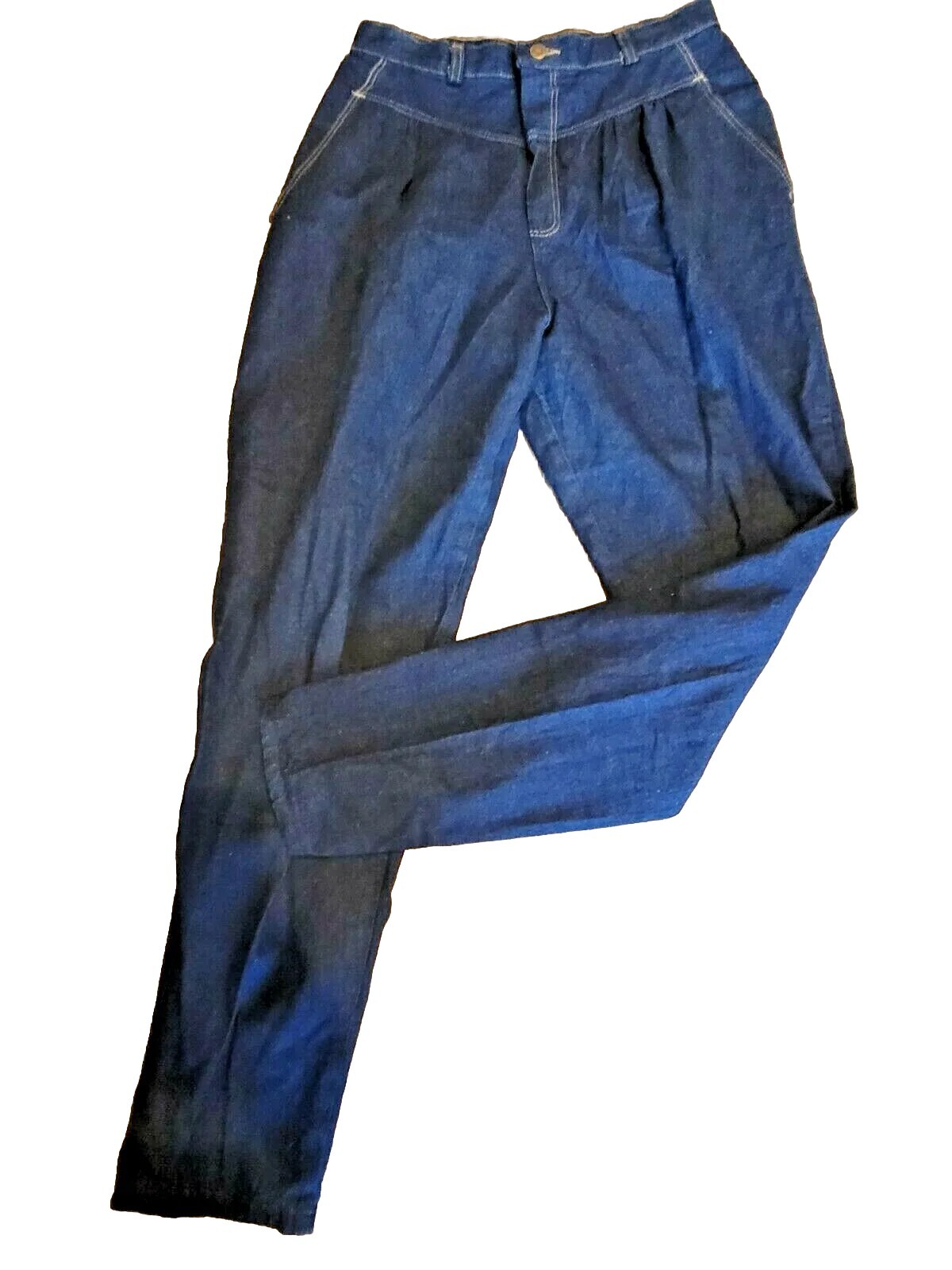 Vtg Ladies Jeans Wrangler 14 Dark Wash Mom High waisted Slash Pockets 80s Mall