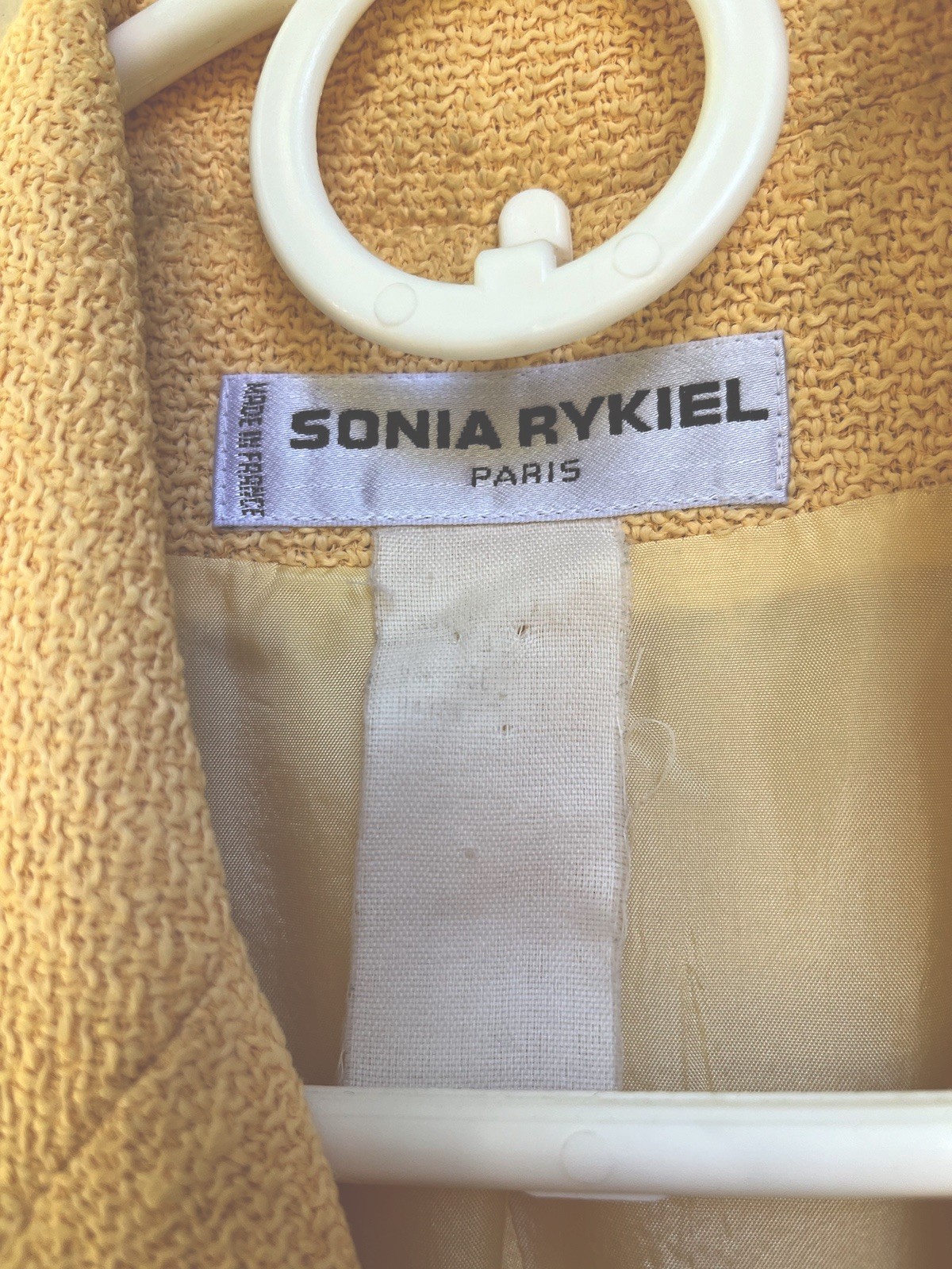 Sonia Rykiel Paris Vintage Lightweight Jacket Blazer Sherbert Orange S Buqle