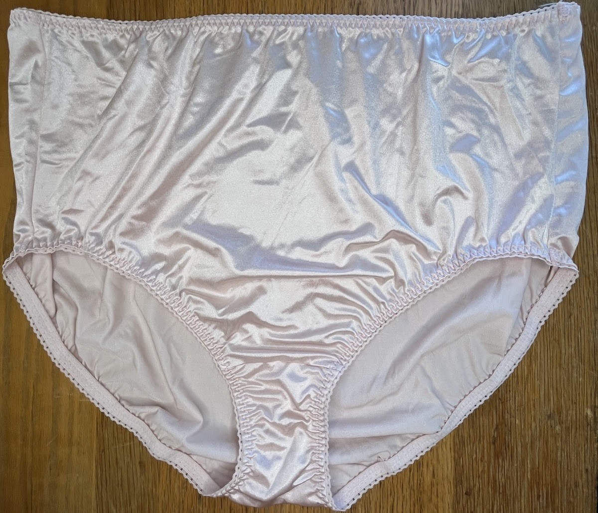 Vanity Fair Plus Size 5XL 40301 Nylon Satin Briefs Granny Panty Stretch NWOT