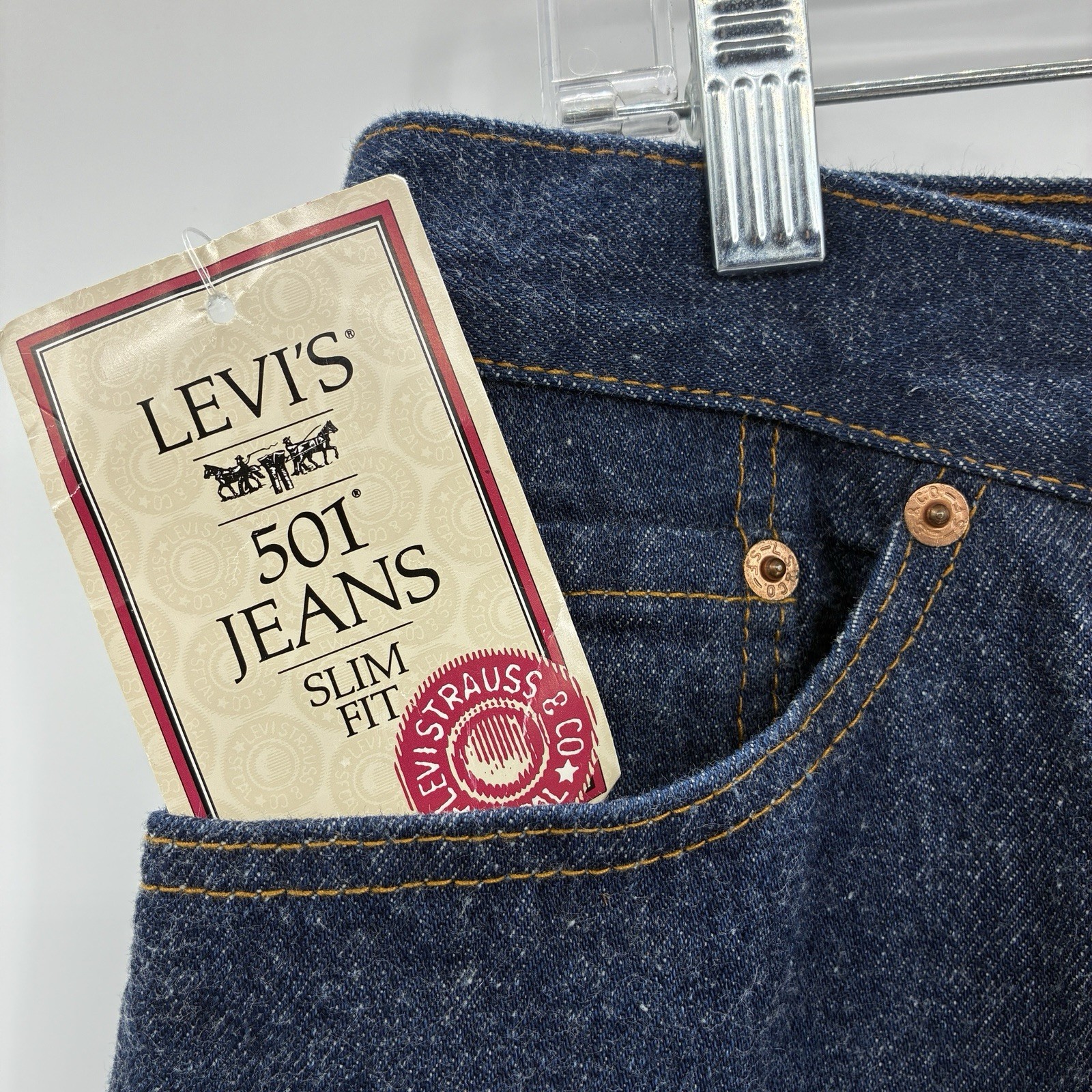 Levi’s Women Junior Vintage 80s 501 Jeans Deadstock Size 18 31×33 USA NWT