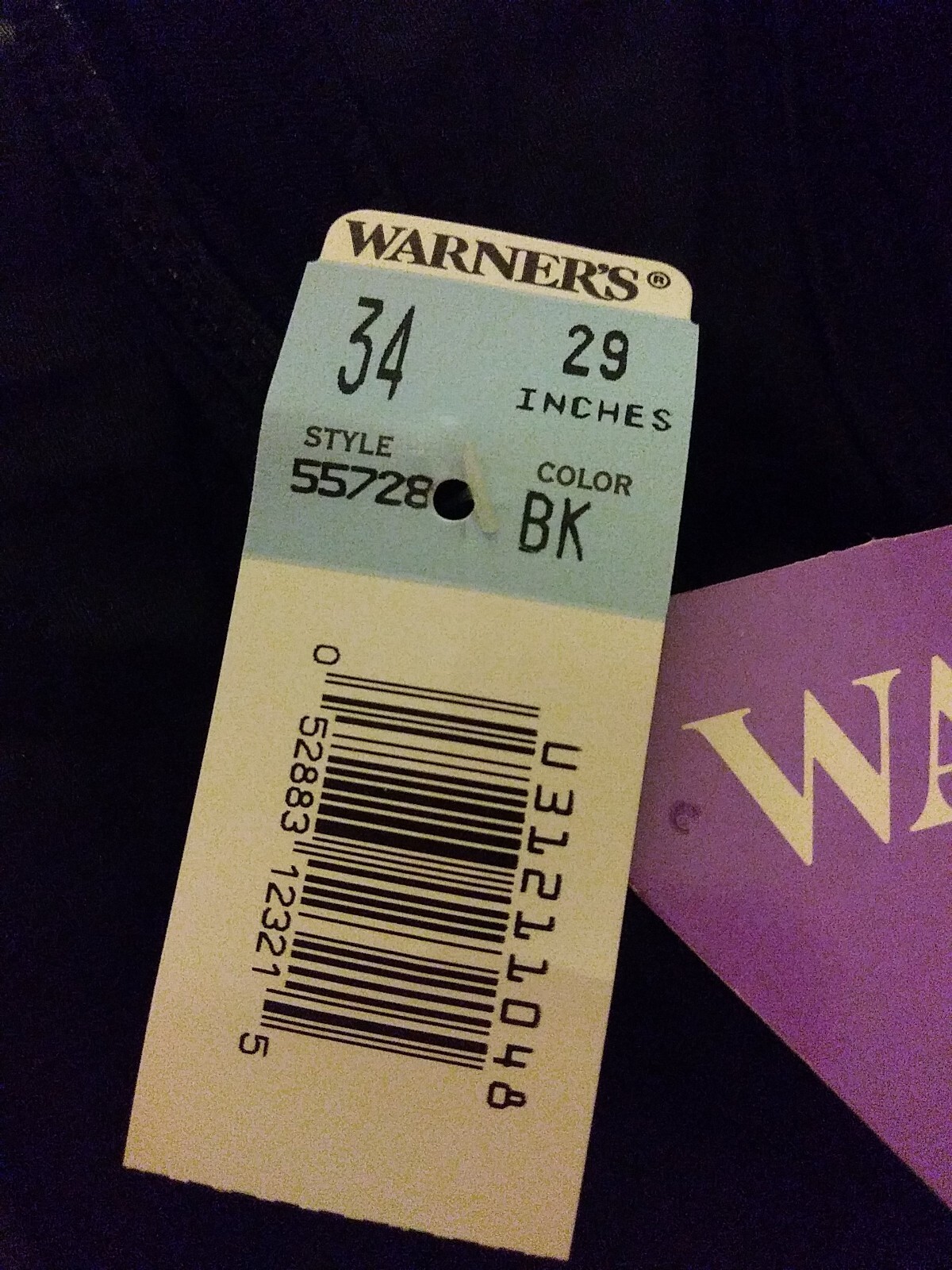 Warners Perfect Measure Full Black Slip Size 34, length 29 Style 55728 NWT