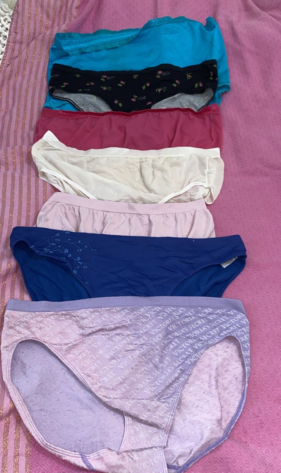 VINTAGE mix lote 7PANTIES#6084