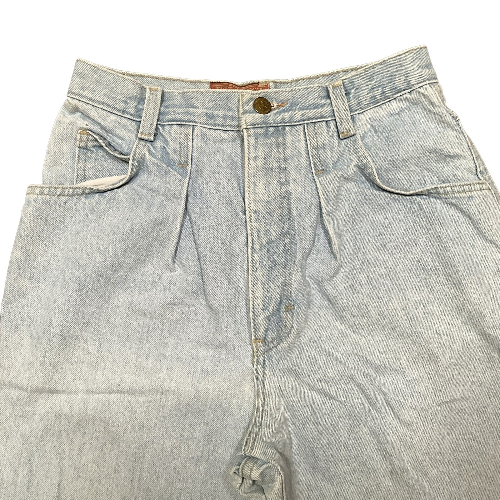 Vintage Mom Jeans Size 11 Best American Clothing Pleated High Waist Tapered