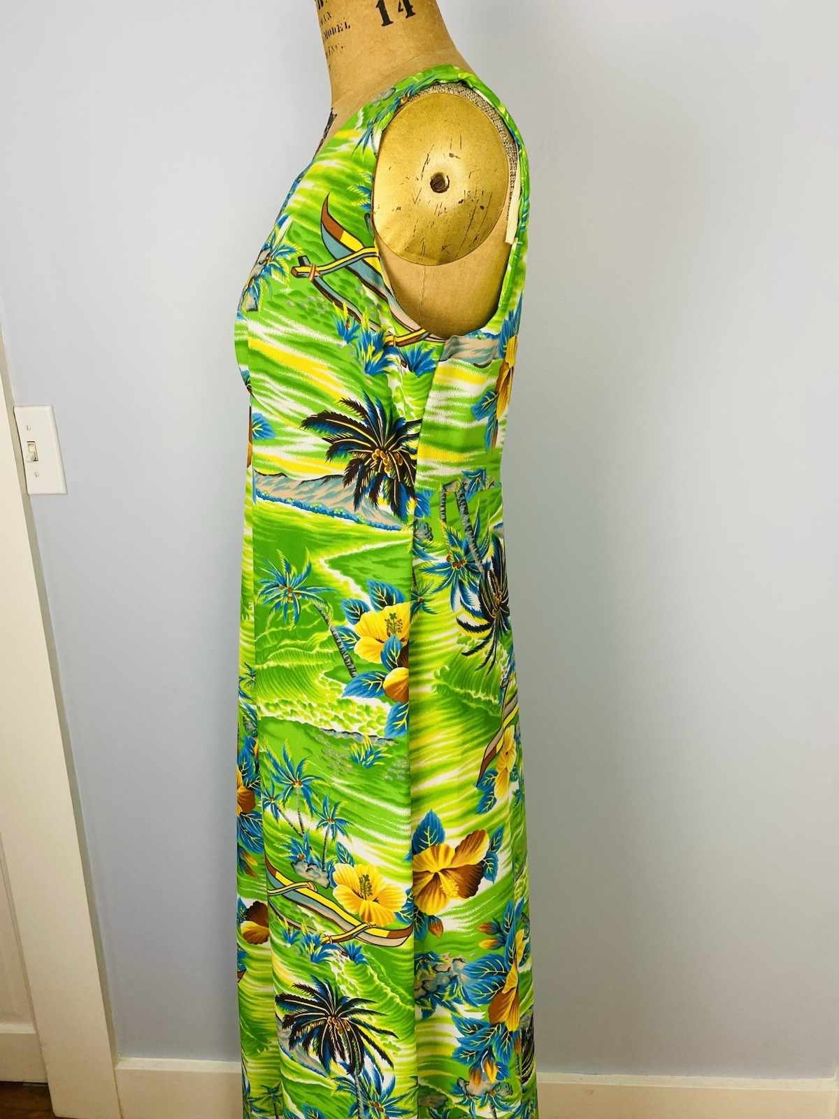 Vintage Pomare Hawaii Maxi Dress Size 18 (Vintage) Aloha Dress Tropical Hawaiian