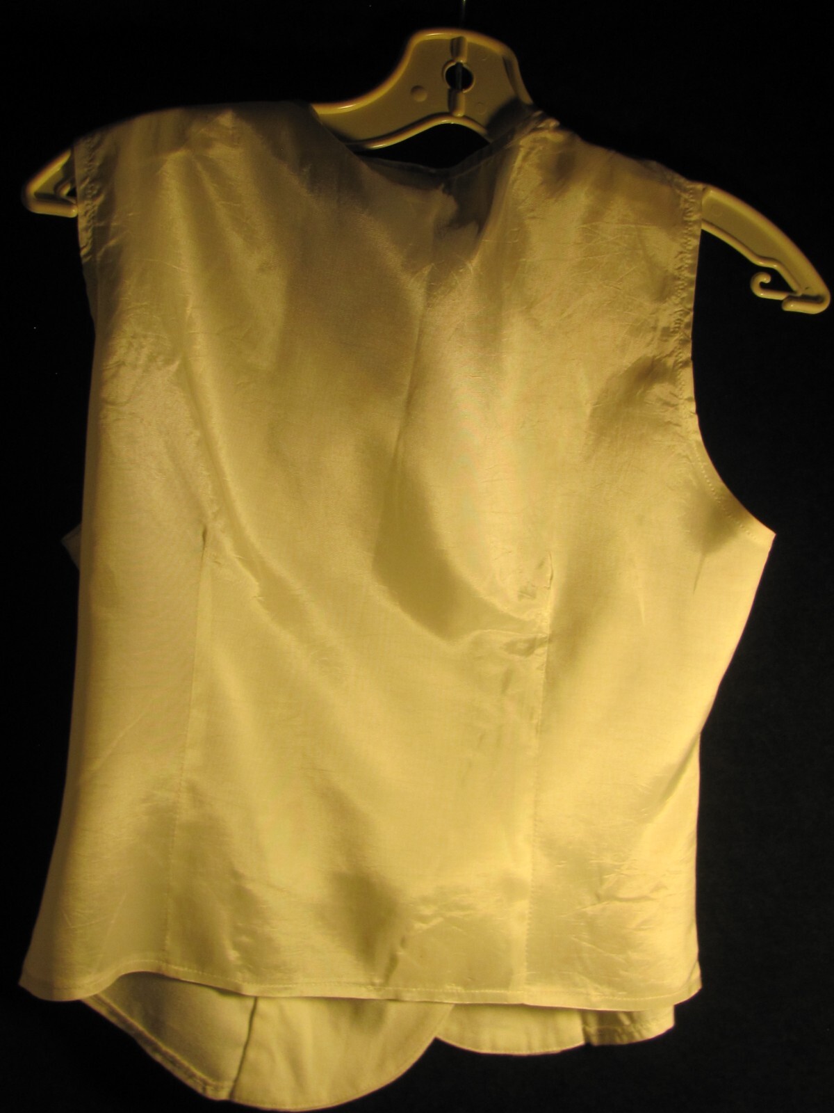 VINTAGE women’s dress vest by Chad Stevens SZ 8 Ivory/cream MADE IN USA