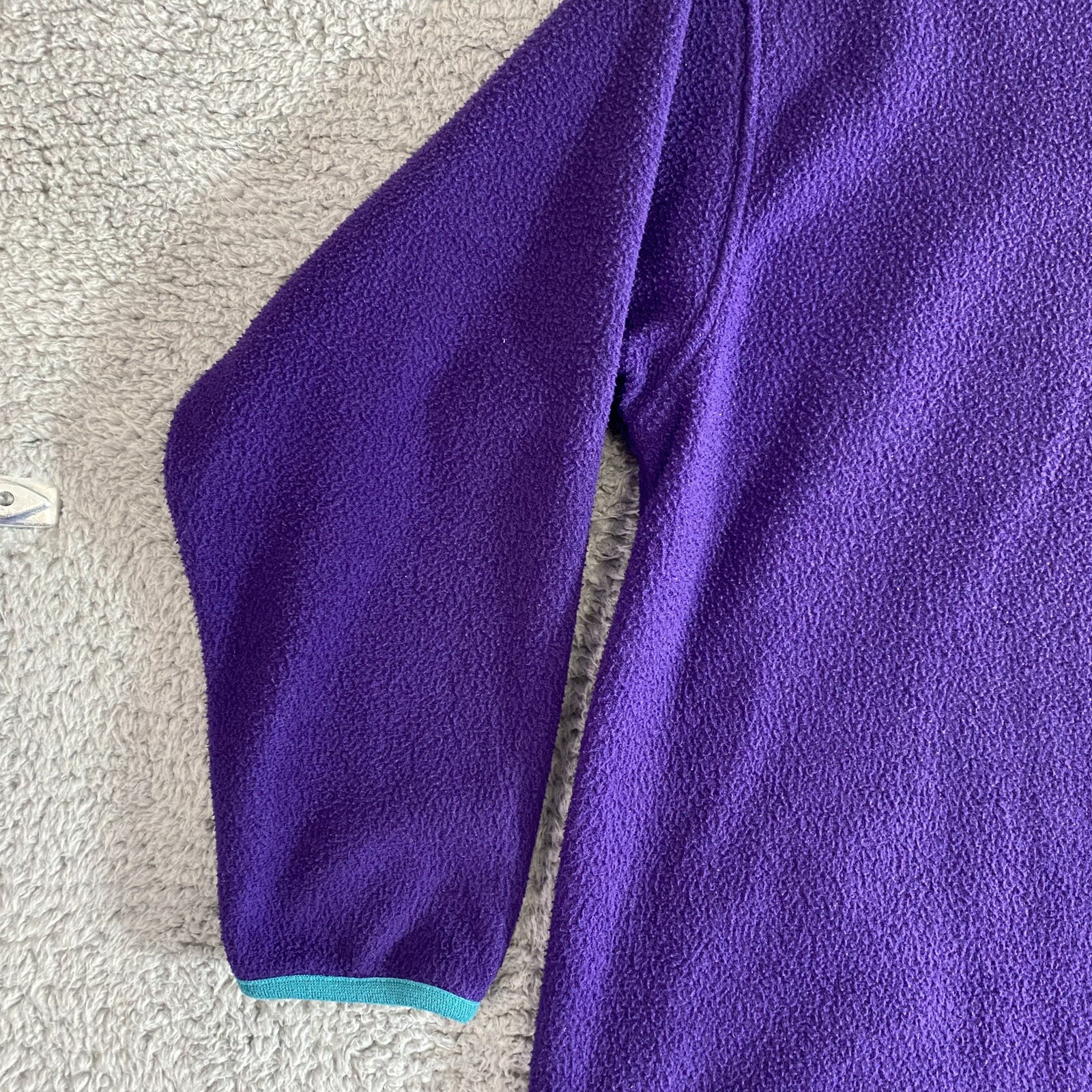 Vintage 90’s Venezia Vitale Fleece Jacket Women’s 14/16 Purple Pink Blue Zip