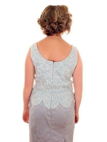 VTG Womens Shell Top Sleeveless Sequin Sweater Shimmy 60s Beaded Various Colors