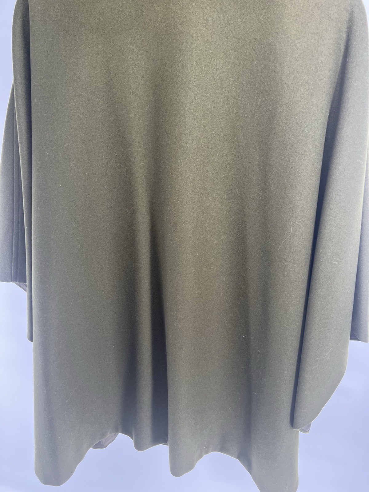 Vintage Rare Original Lanz Salzburg Olive Green Austrian Wool Loden Coat Cape