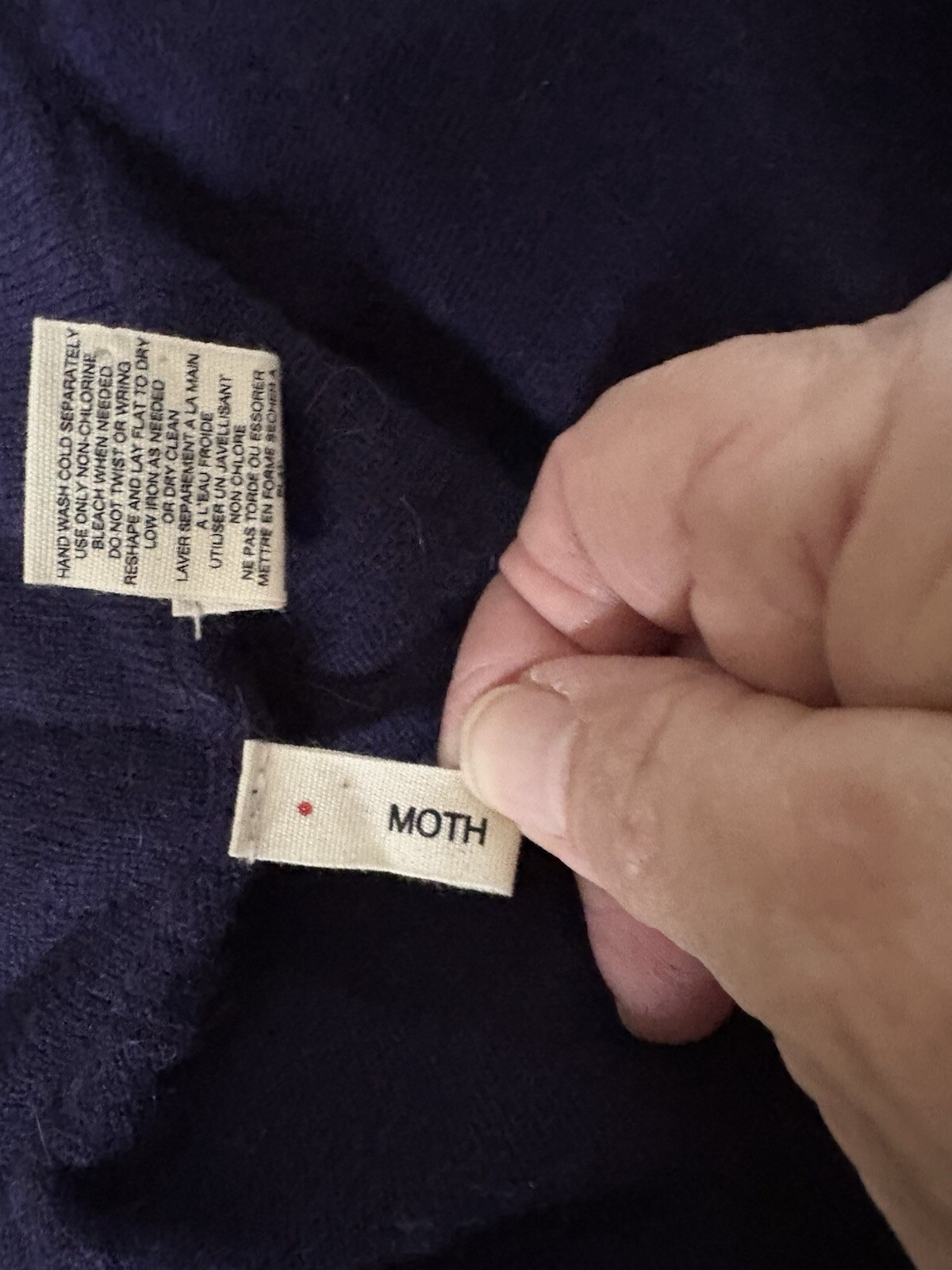Vintage Moth Purple Wool Dress. SzL