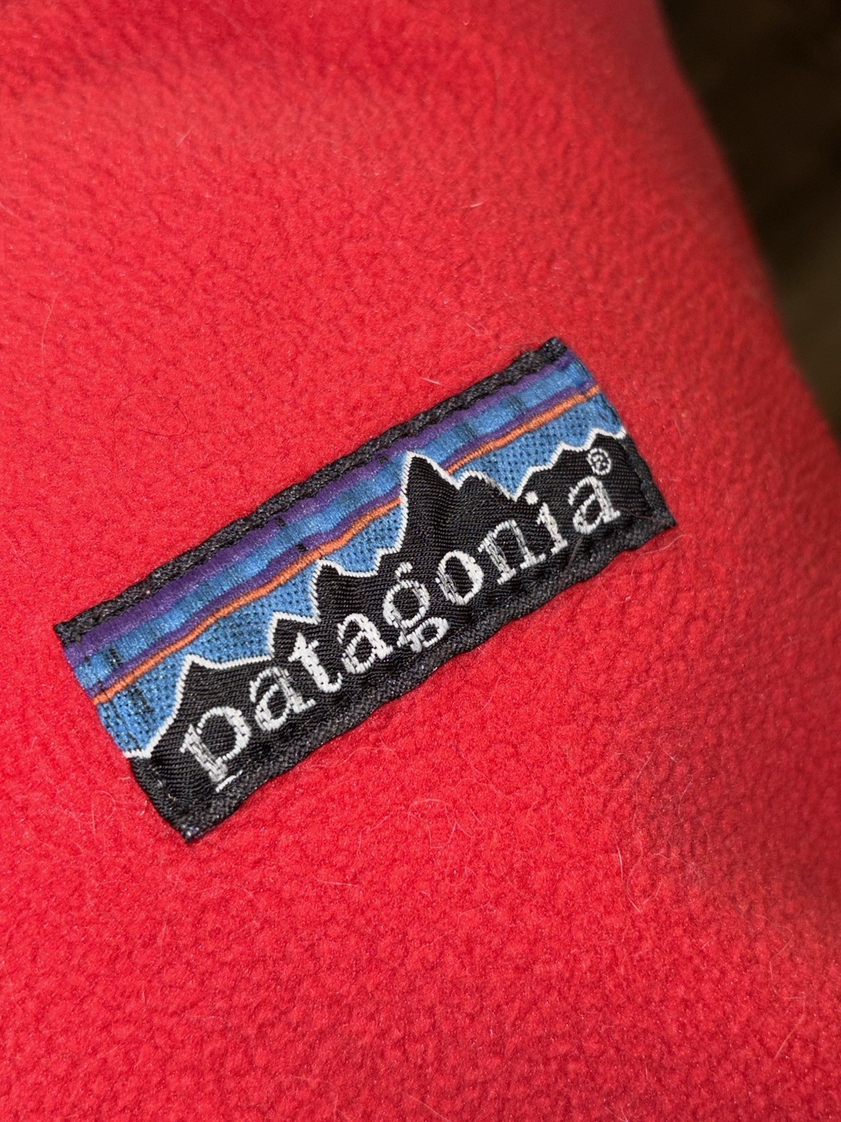 Vtg Patagonia Big Logo Womens Fleece Jacket 13/14 Full Zip 70s Rare Broken Zip