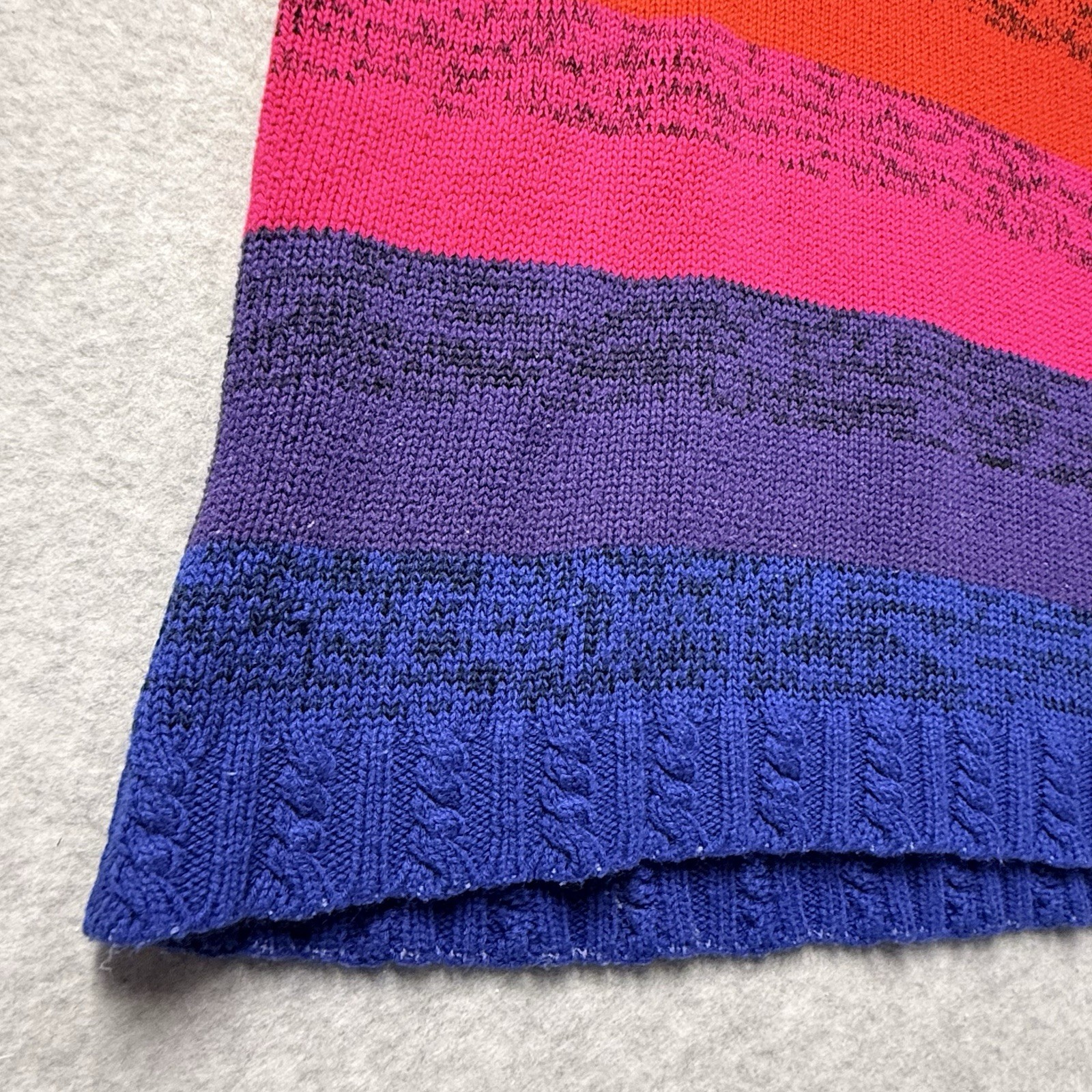 Vintage Venezia Sportswear Multicolor Rainbow SS Sweater Oversized One Size