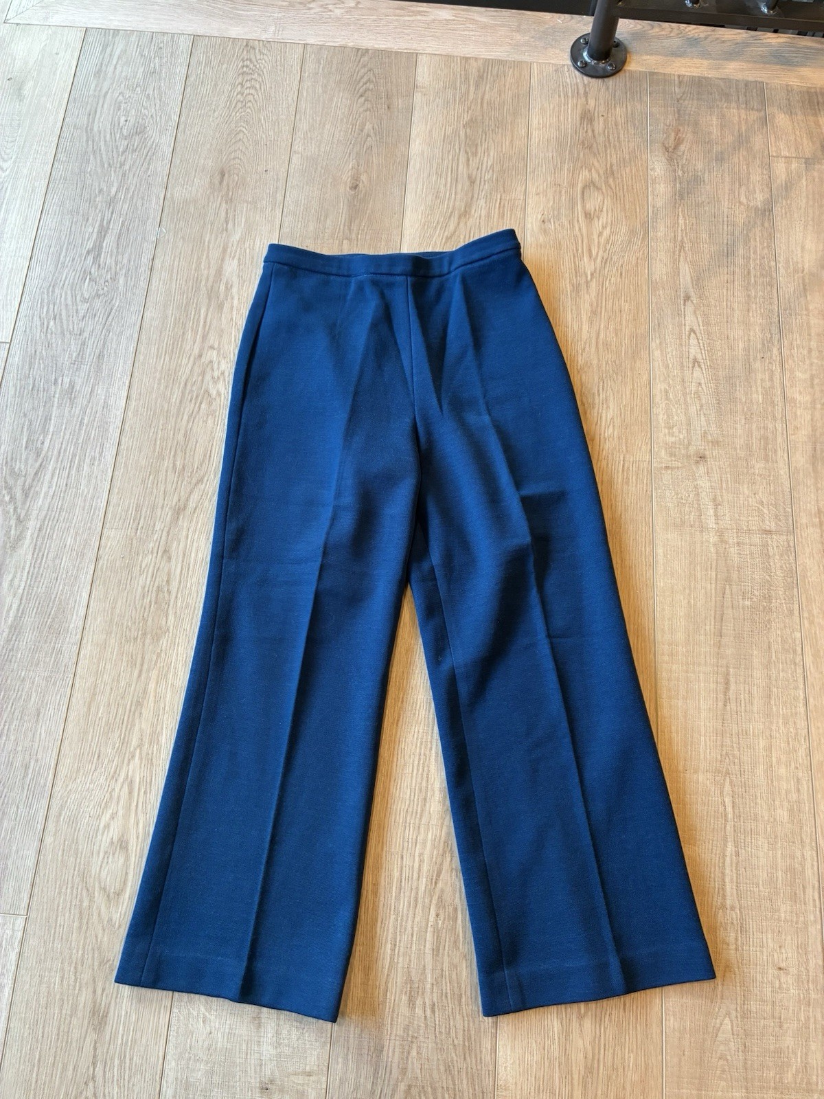 Vintage 70s Jantzen Women’s Suit Navy Blue Polyester Size Large Machine Wash