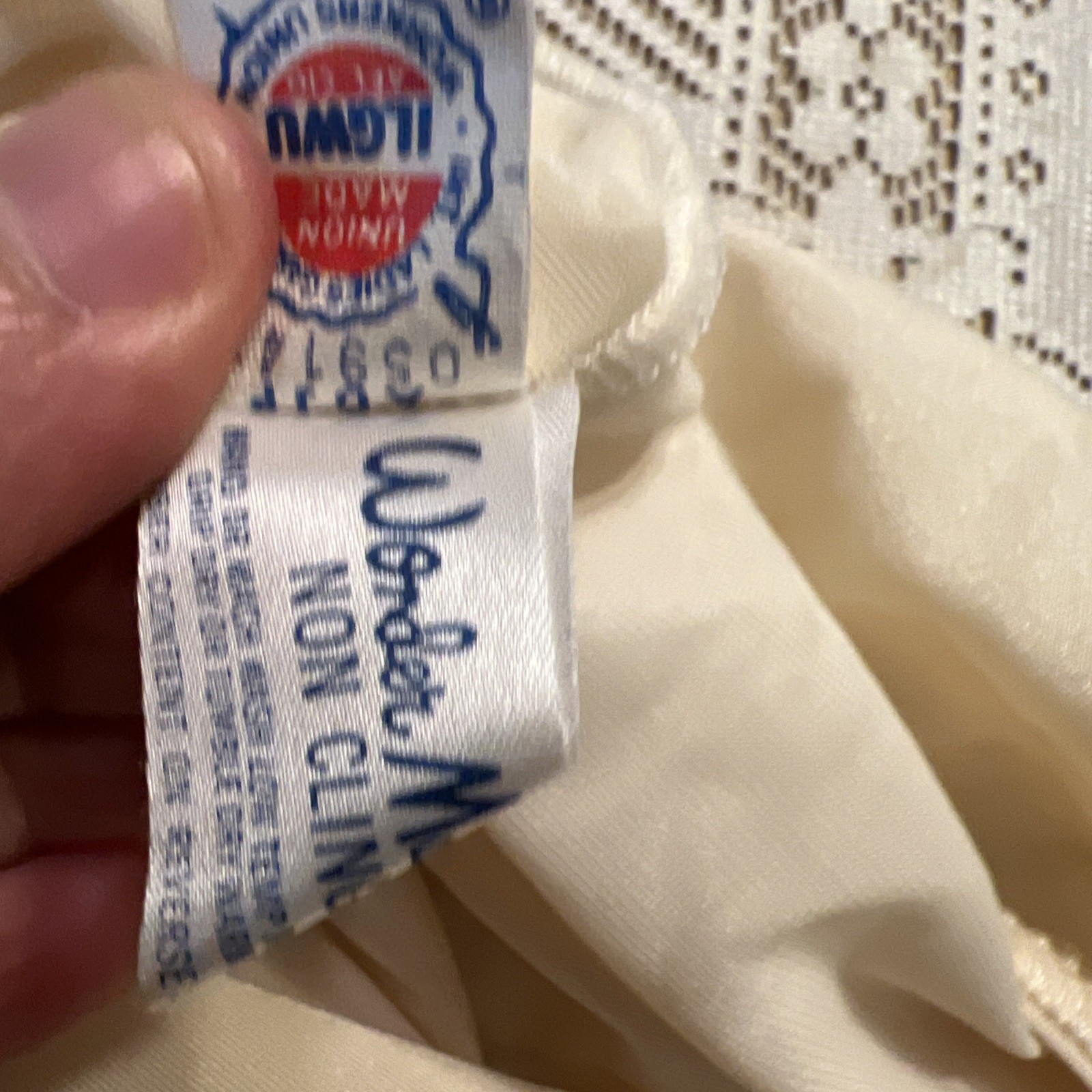 Wonder Maid slip camisole strapless 36 union made Antron noncling Nylon Lycra