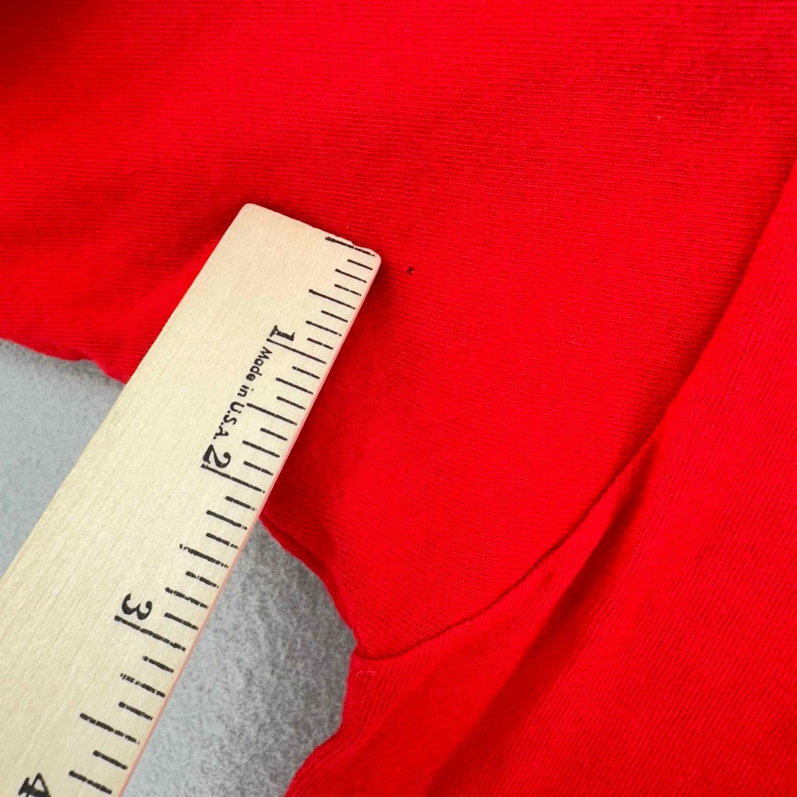 VTG 90s Red Heart Puff Paint Single Stitch T-Shirt SZ L 90s Made in USA Handmade