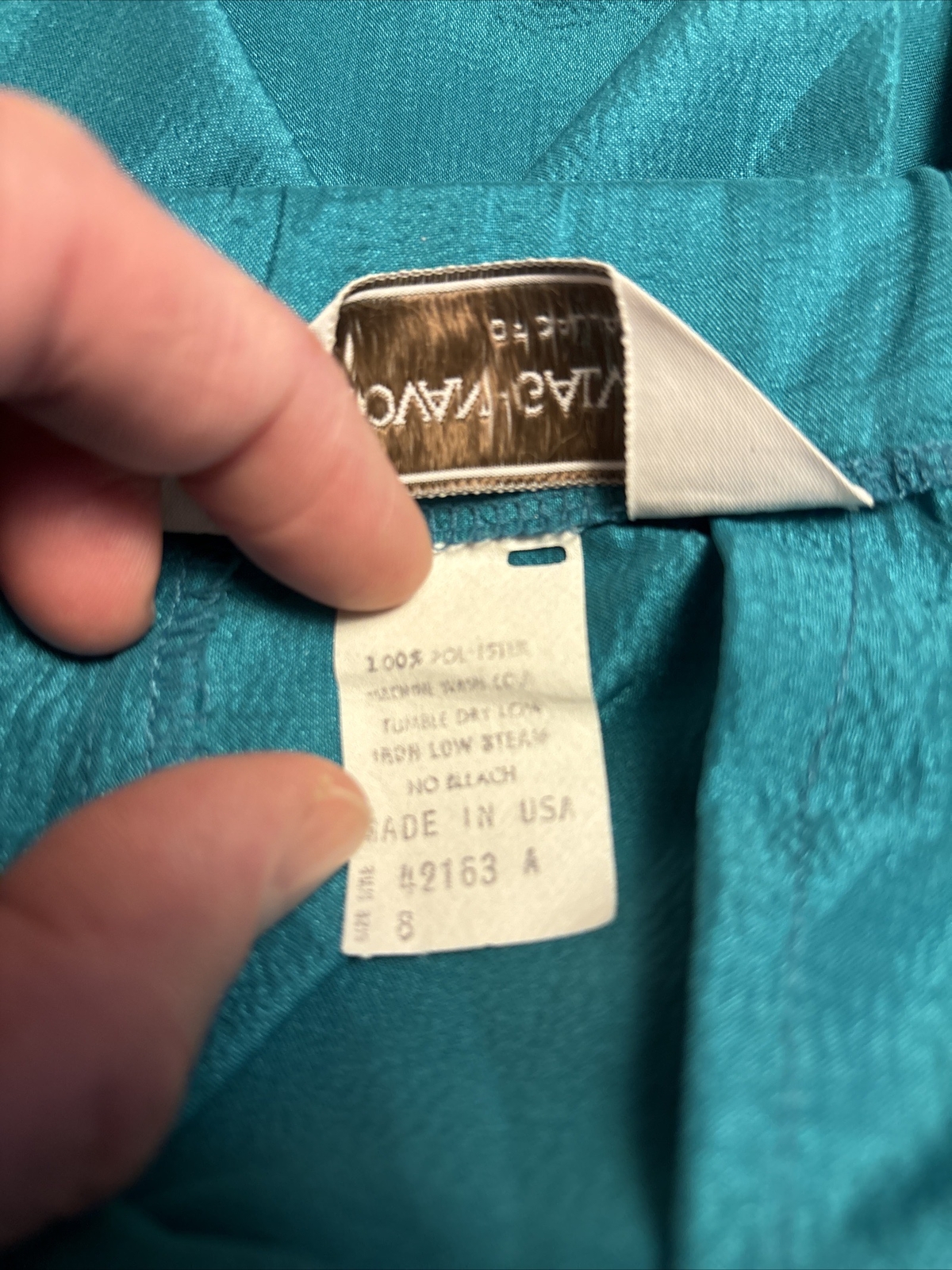 Donovan Galvani Turquoise Size: 8 Ladies Slacks Pants Style 42163 A